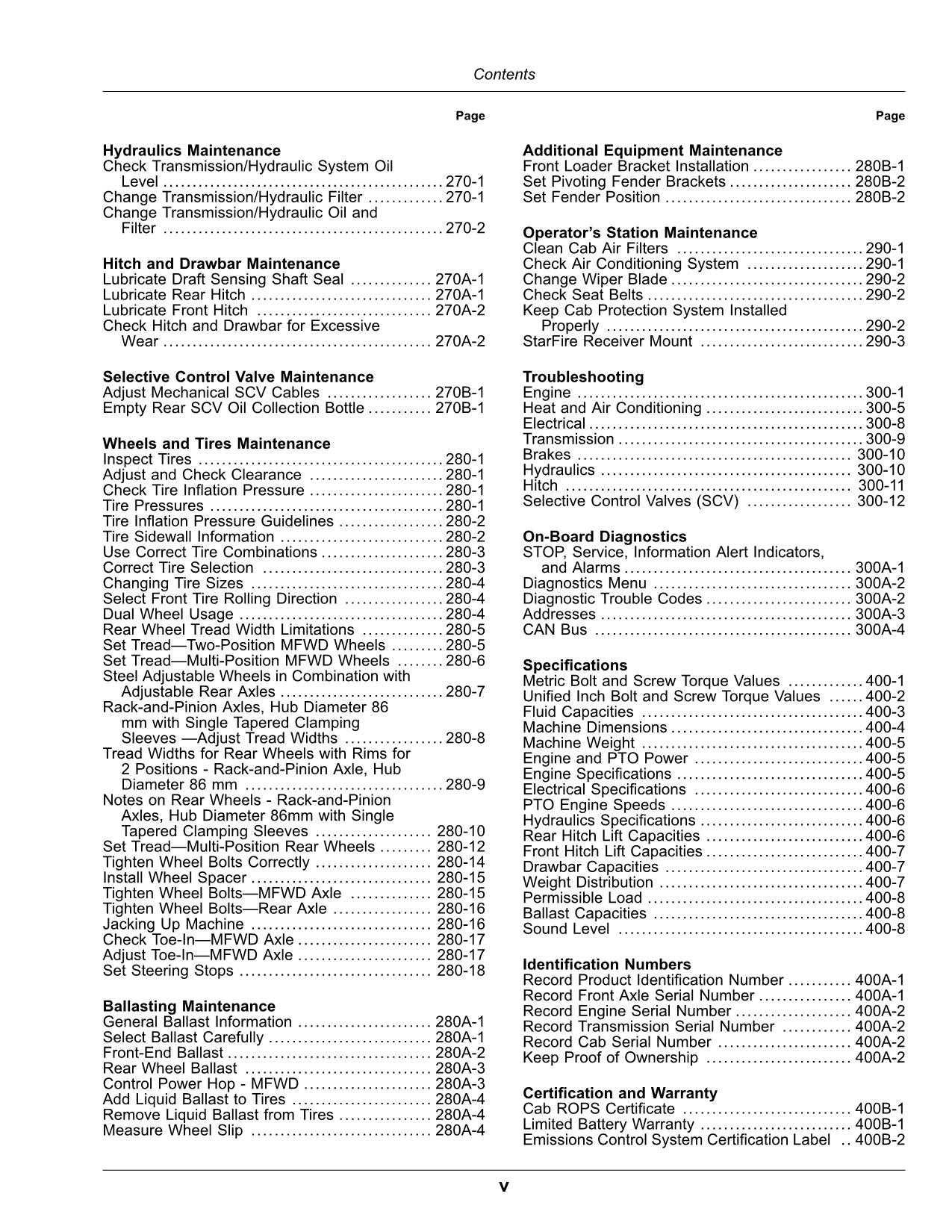 JOHN DEERE 5120M 5130M 5095M 5105M TRAKTOR-BETRIEBSHANDBUCH Nr. 2