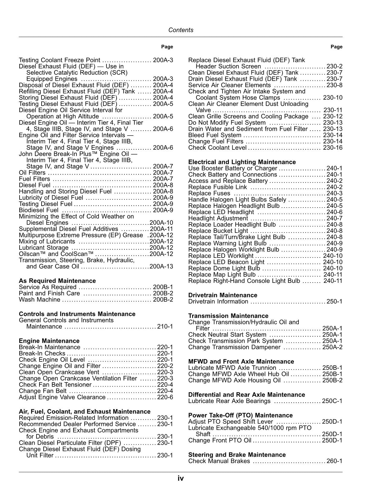 JOHN DEERE 5120M 5130M 5095M 5105M TRAKTOR-BETRIEBSHANDBUCH Nr. 2