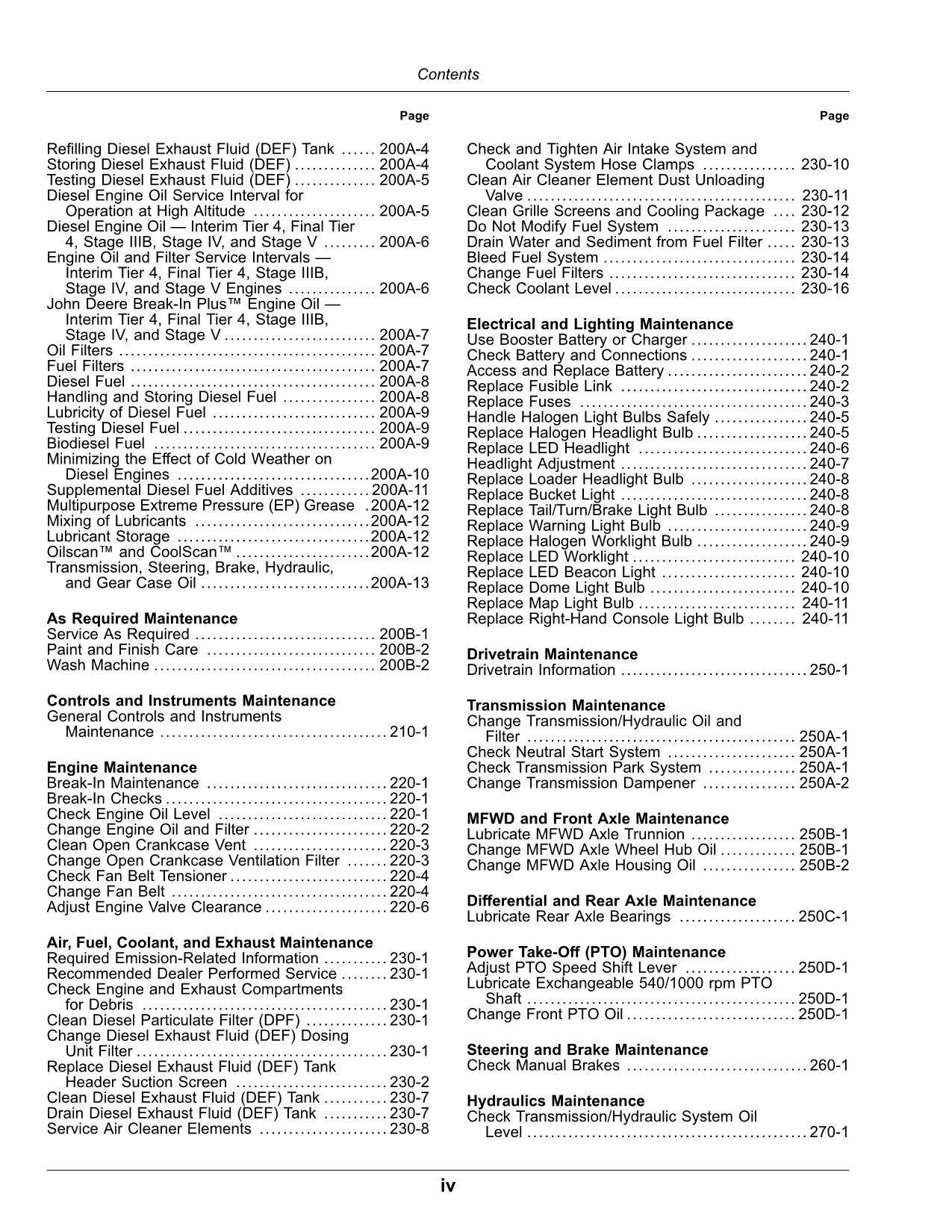 JOHN DEERE 5120M 5130M 5095M 5105M TRAKTOR-BETRIEBSHANDBUCH Nr. 3