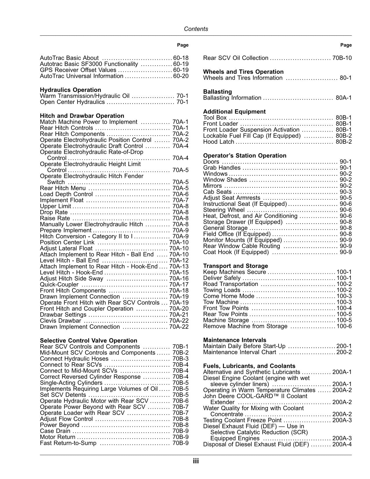 JOHN DEERE 5120M 5130M 5095M 5105M TRAKTOR-BETRIEBSHANDBUCH Nr. 3