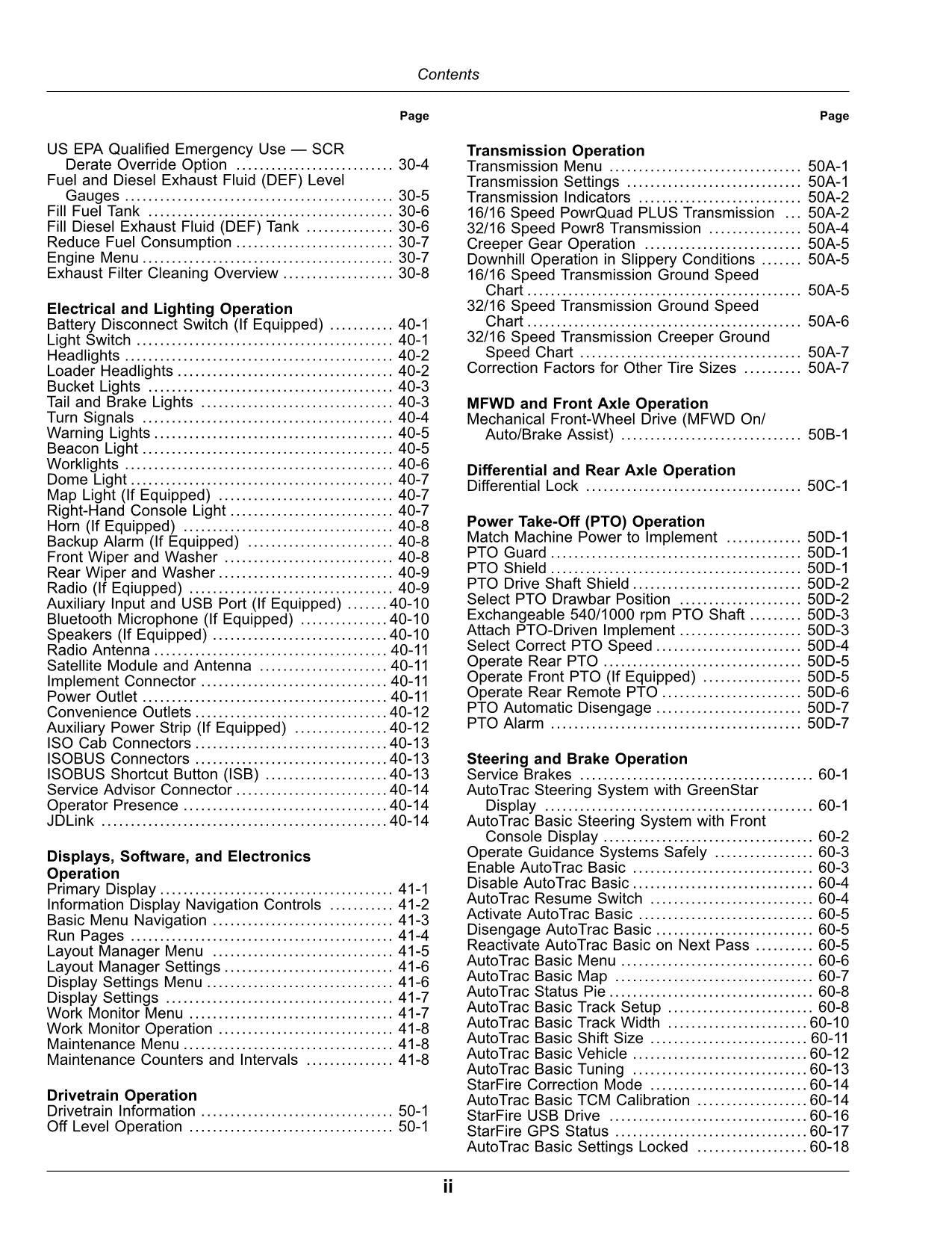 JOHN DEERE 5120M 5130M 5095M 5105M TRAKTOR-BETRIEBSHANDBUCH Nr. 3