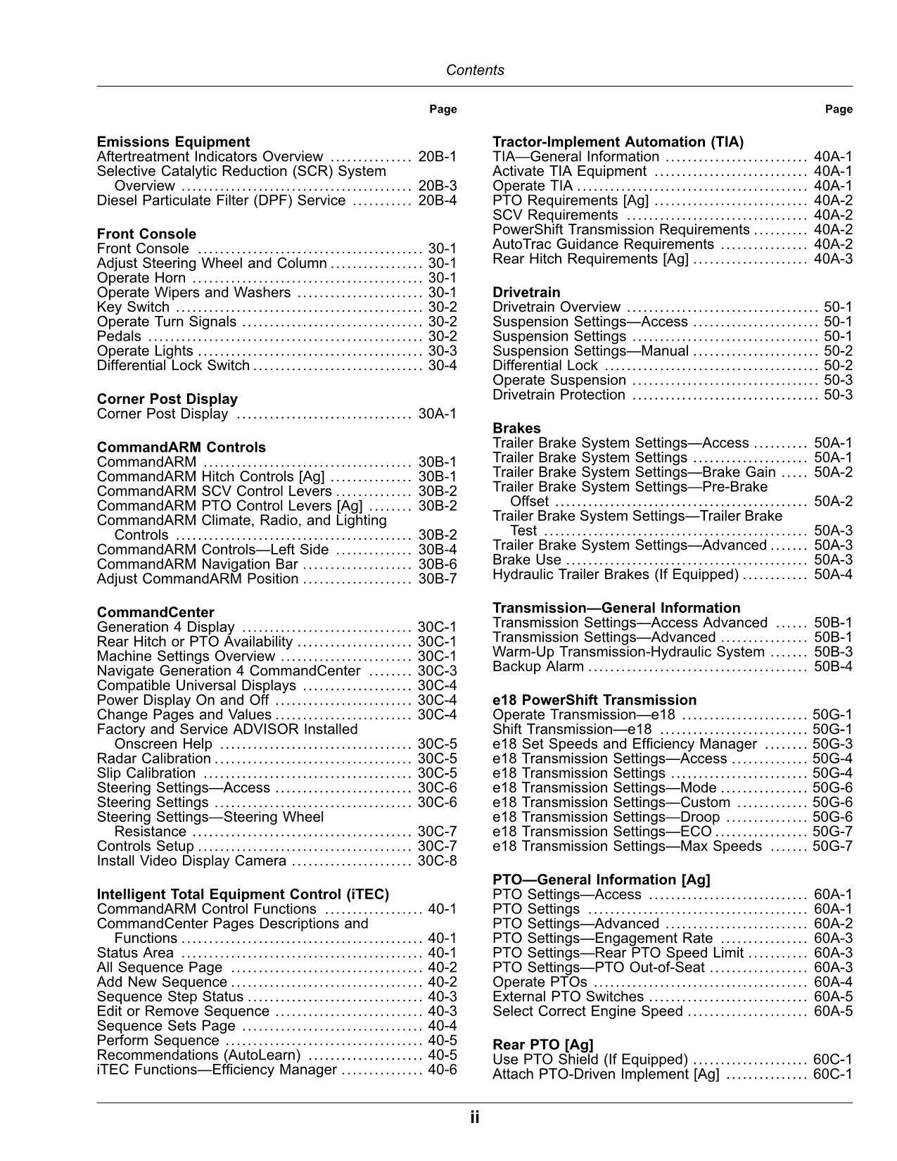 JOHN DEERE 9R 590 490 390 640 540 440 TRAKTOR-BETRIEBSHANDBUCH Nr. 1