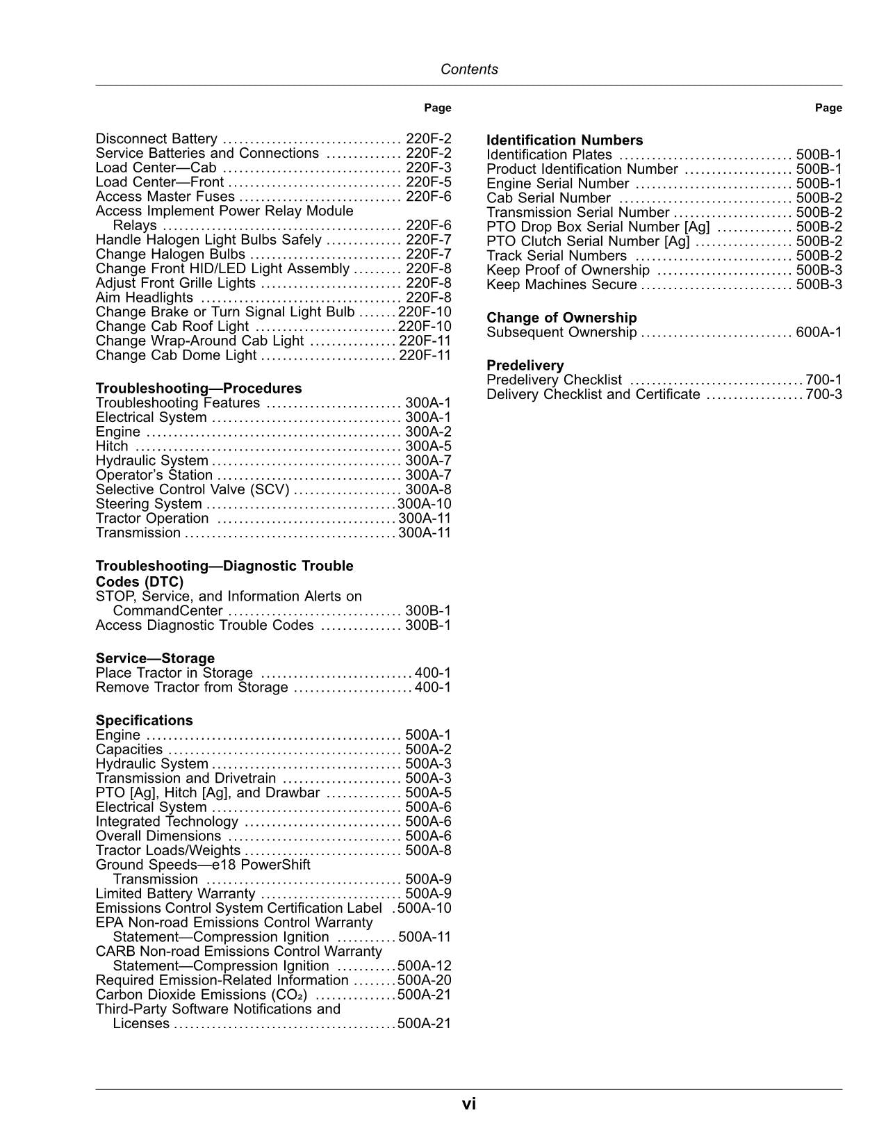 JOHN DEERE 9RX 590 540 640 490 TRACTOR OPERATORS MANUAL #3