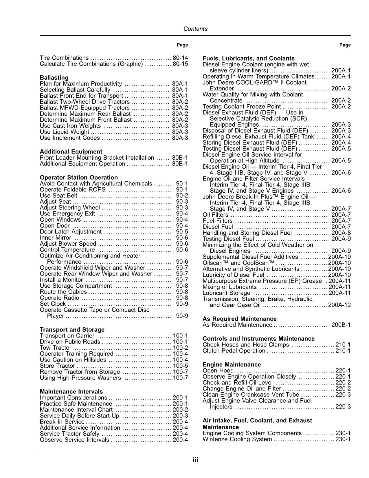 JOHN DEERE 5075EN TRACTOR OPERATORS MANUAL