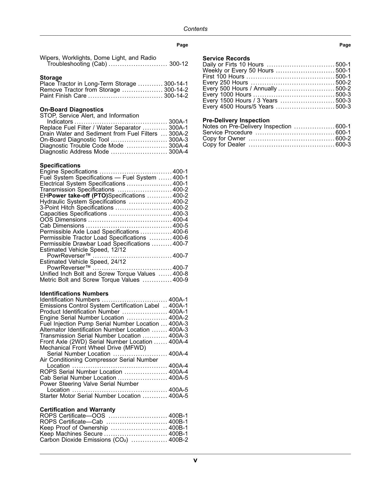 JOHN DEERE 5075EN TRACTOR OPERATORS MANUAL