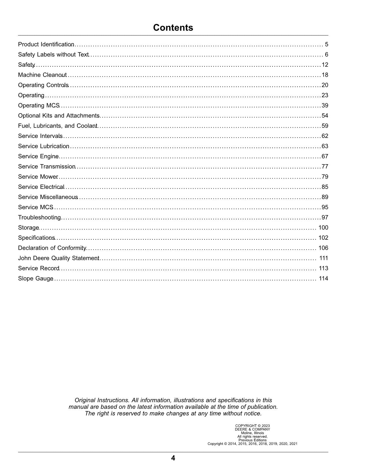 JOHN DEERE X950R TRACTOR OPERATORS MANUAL #9