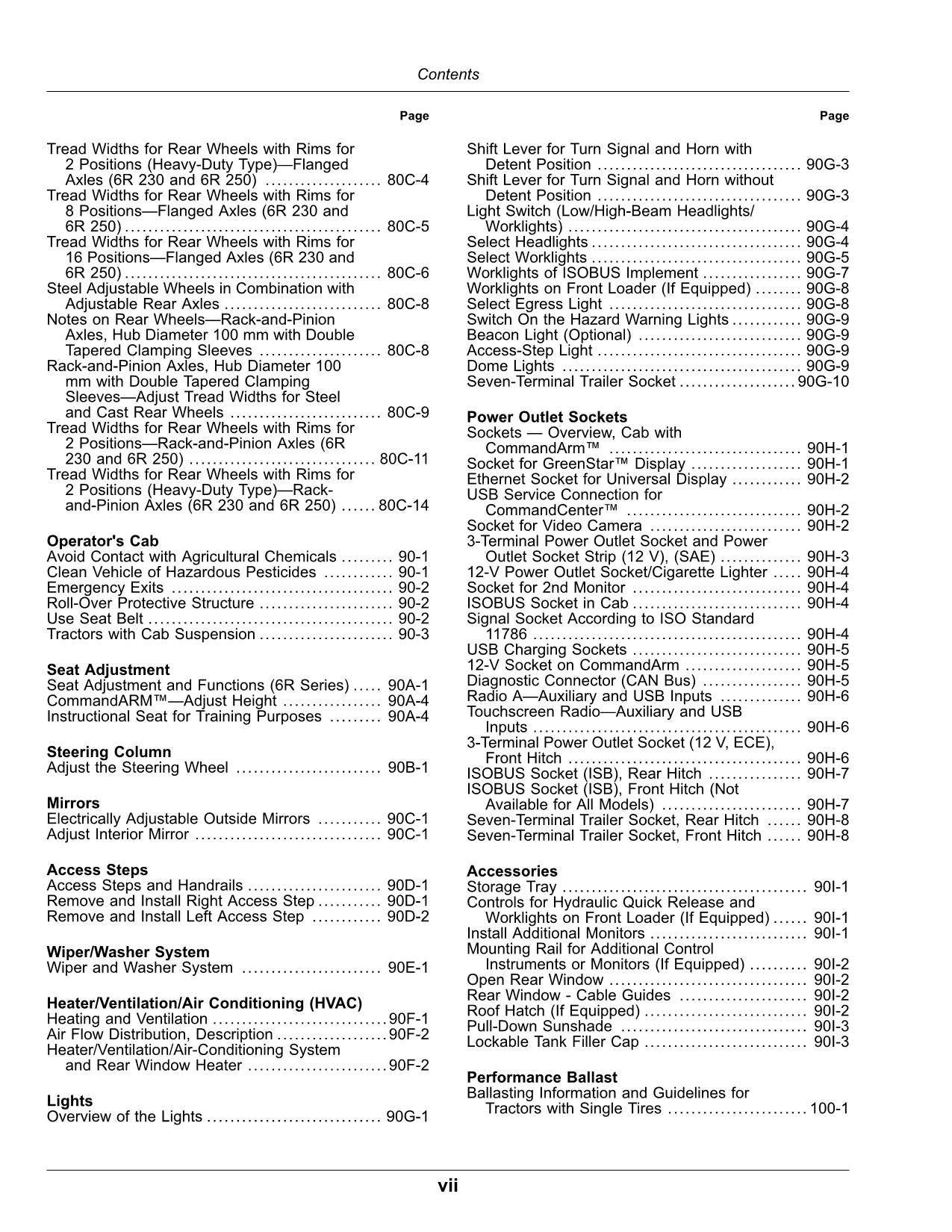 JOHN DEERE 6R 250 6R 230 TRACTOR OPERATORS MANUAL MY2022-