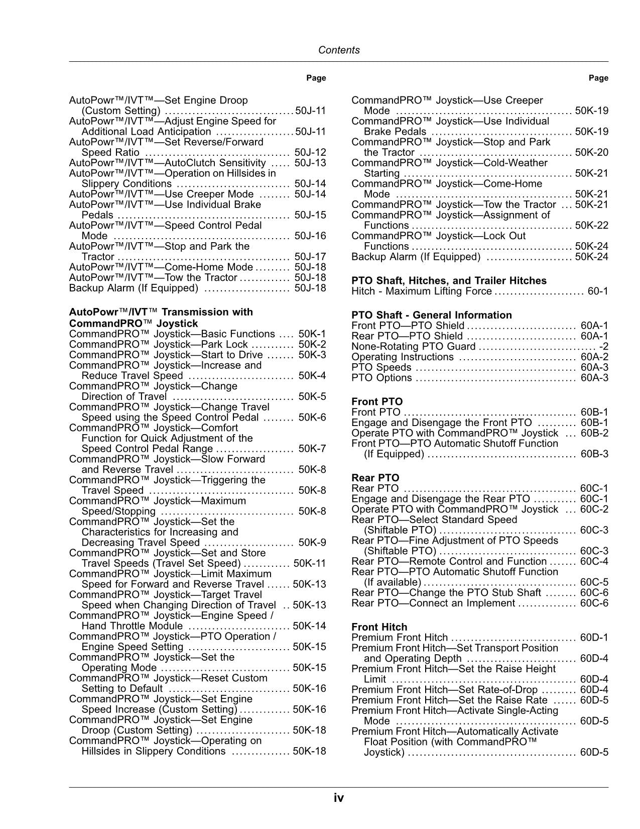 JOHN DEERE 6R 250 6R 230 TRACTOR OPERATORS MANUAL MY2022-