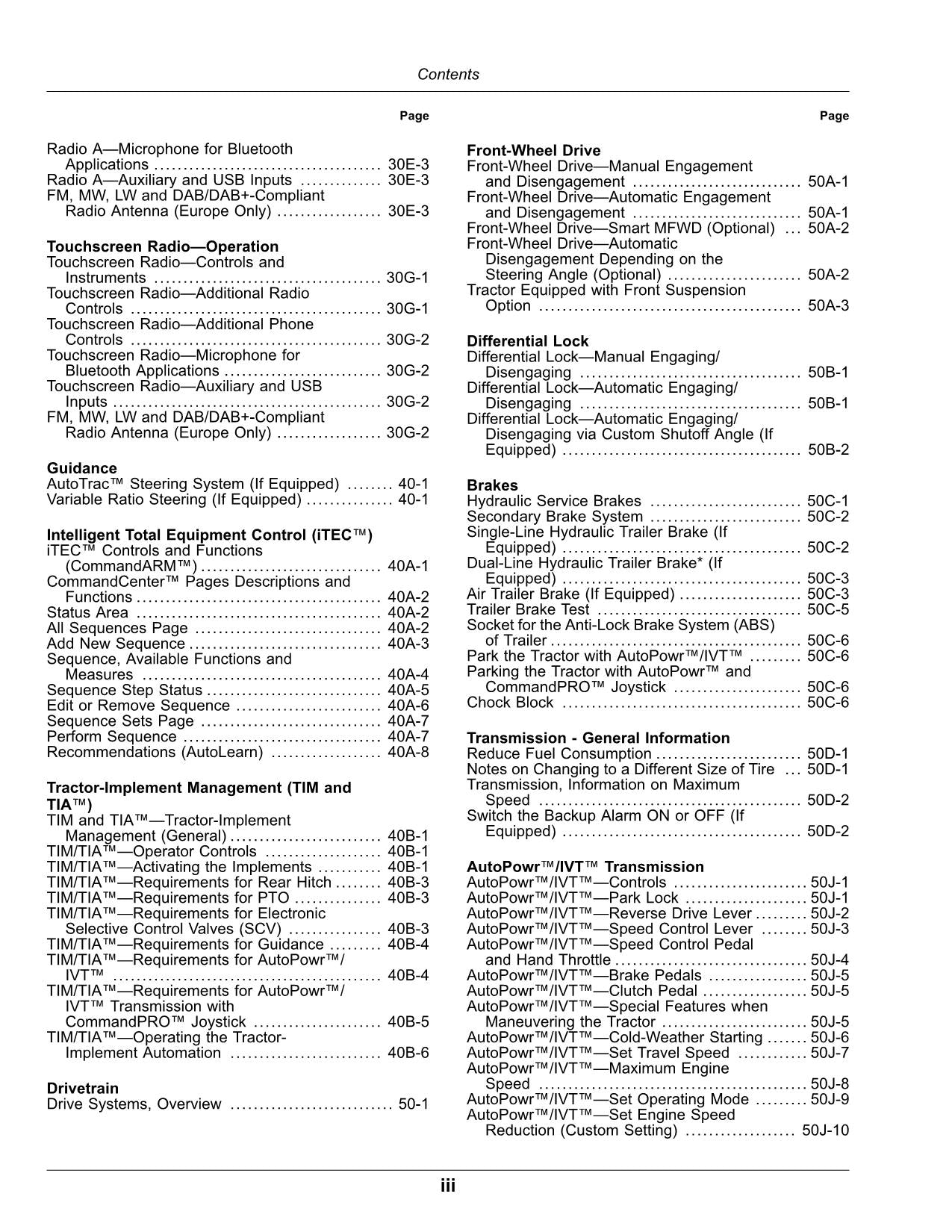 JOHN DEERE 6R 250 6R 230 TRACTOR OPERATORS MANUAL MY2022-