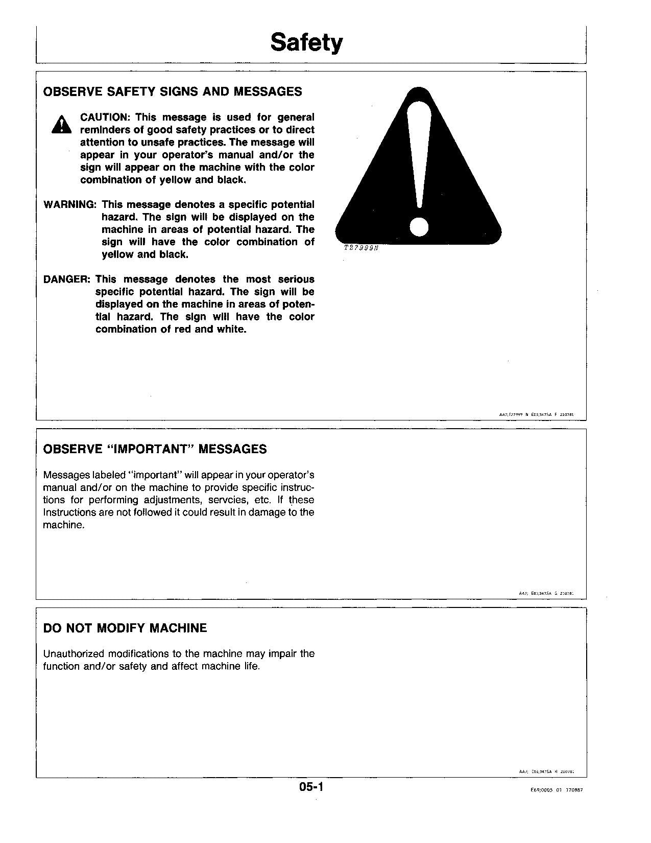 JOHN DEERE 3430 3830 WINDROWER OPERATORS MANUAL #1