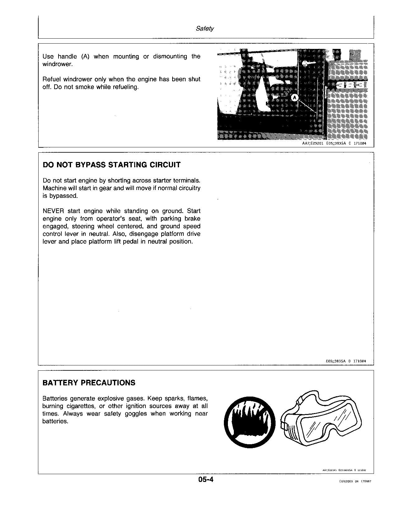 JOHN DEERE 3430 3830 WINDROWER OPERATORS MANUAL #1