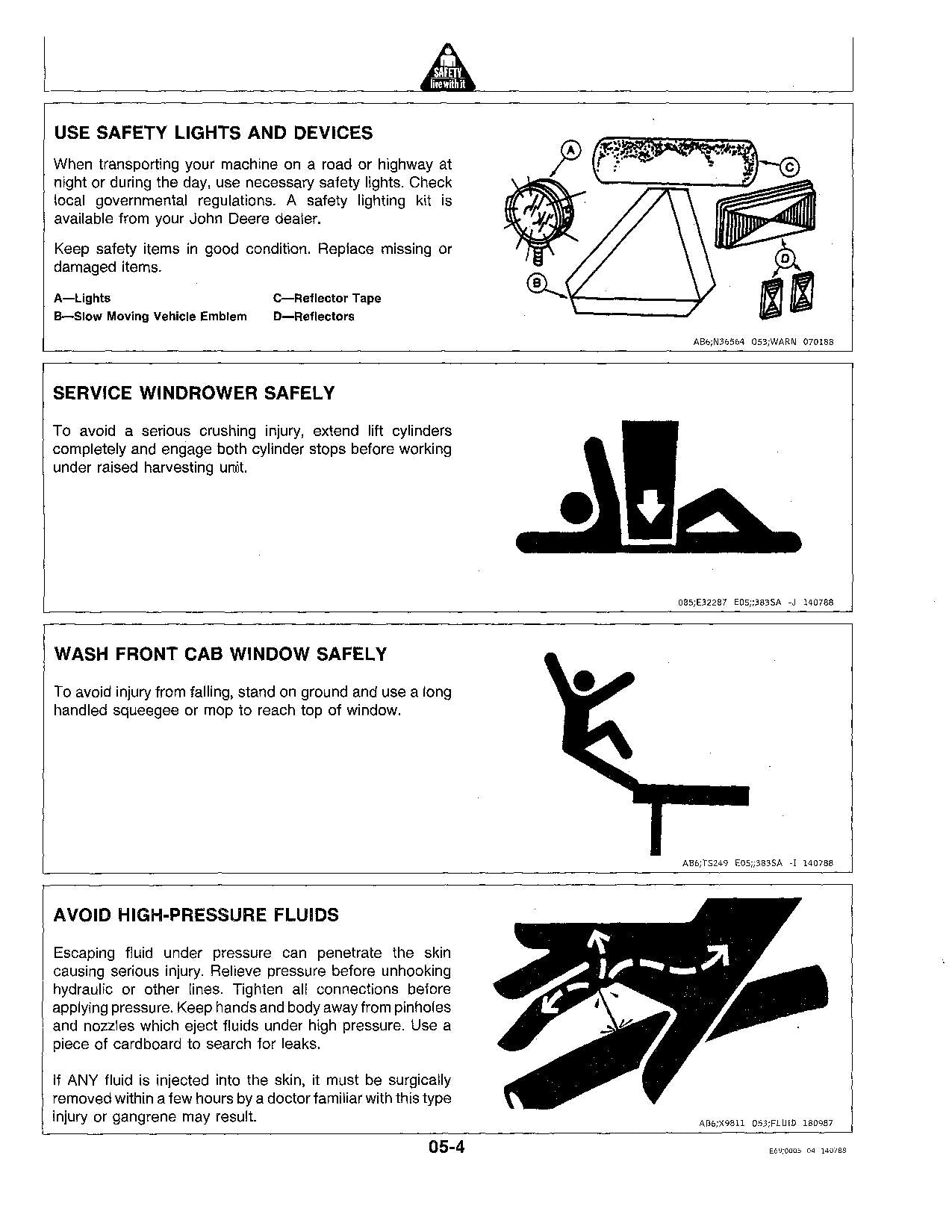 JOHN DEERE 3430 3830 WINDROWER OPERATORS MANUAL #2