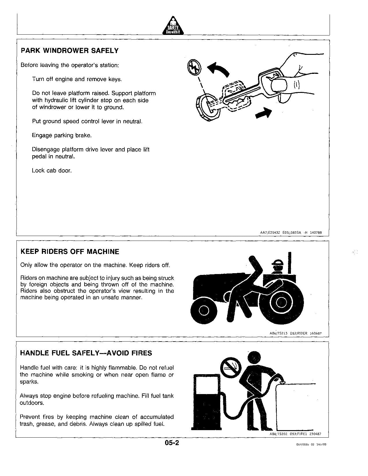 JOHN DEERE 3430 3830 WINDROWER OPERATORS MANUAL #2