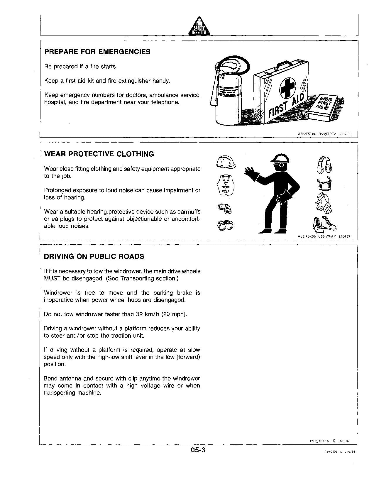 JOHN DEERE 3430 3830 WINDROWER OPERATORS MANUAL #2