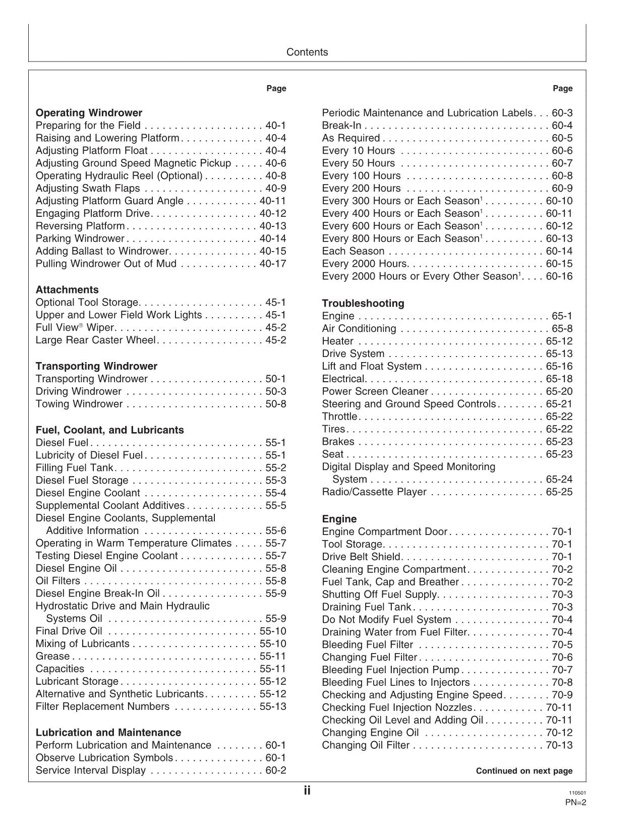 JOHN DEERE 4895 WINDROWER OPERATORS MANUAL #1