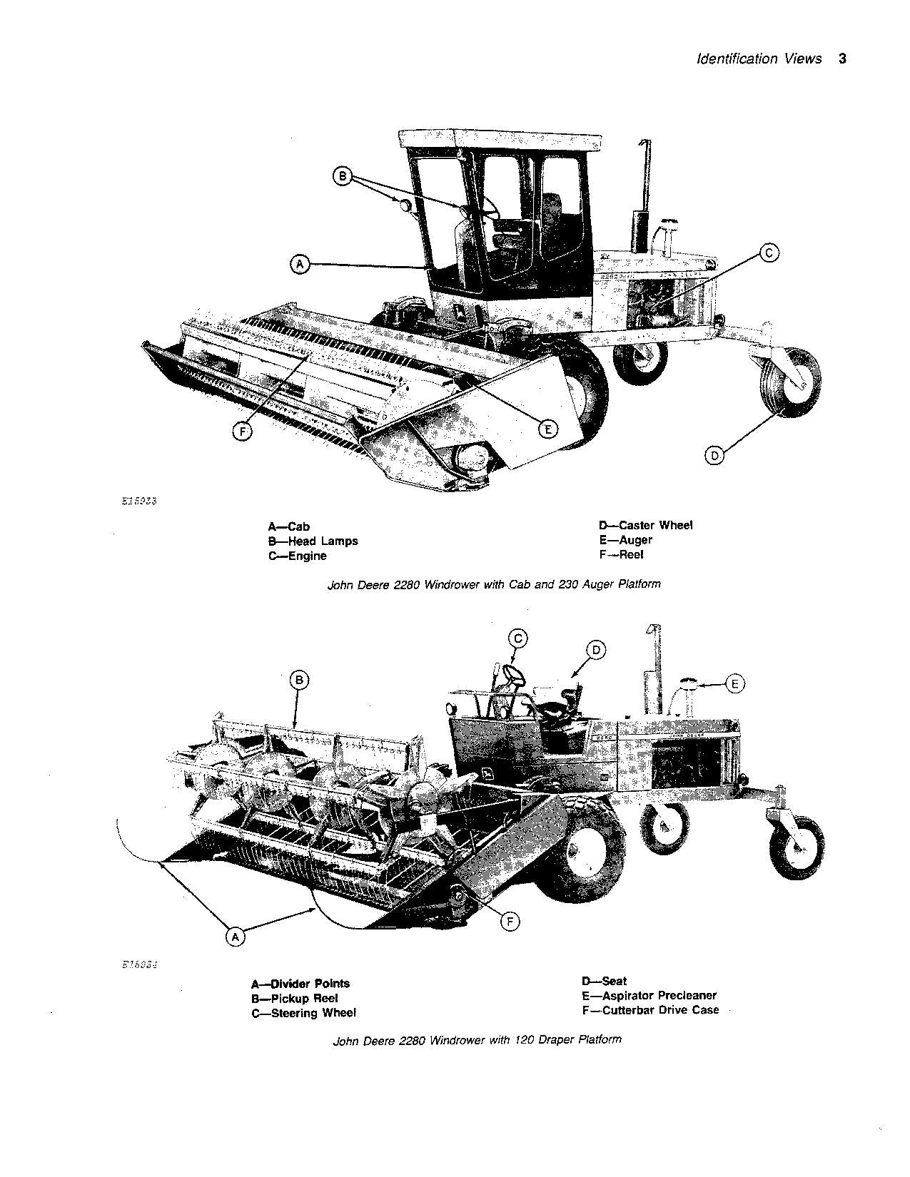 MANUEL D'UTILISATION DE L'ANDAINEUSE JOHN DEERE 2280 #2