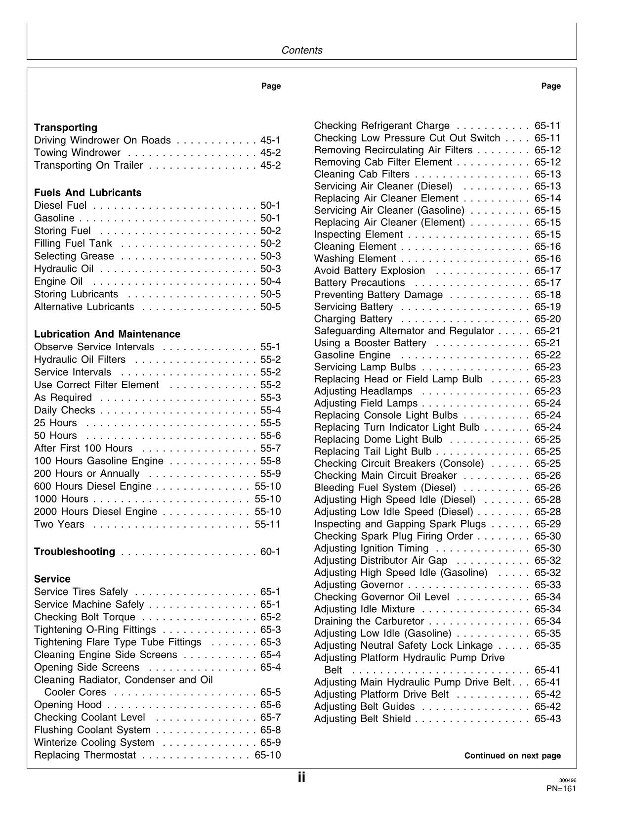 JOHN DEERE 2360 WINDROWER OPERATORS MANUAL #1