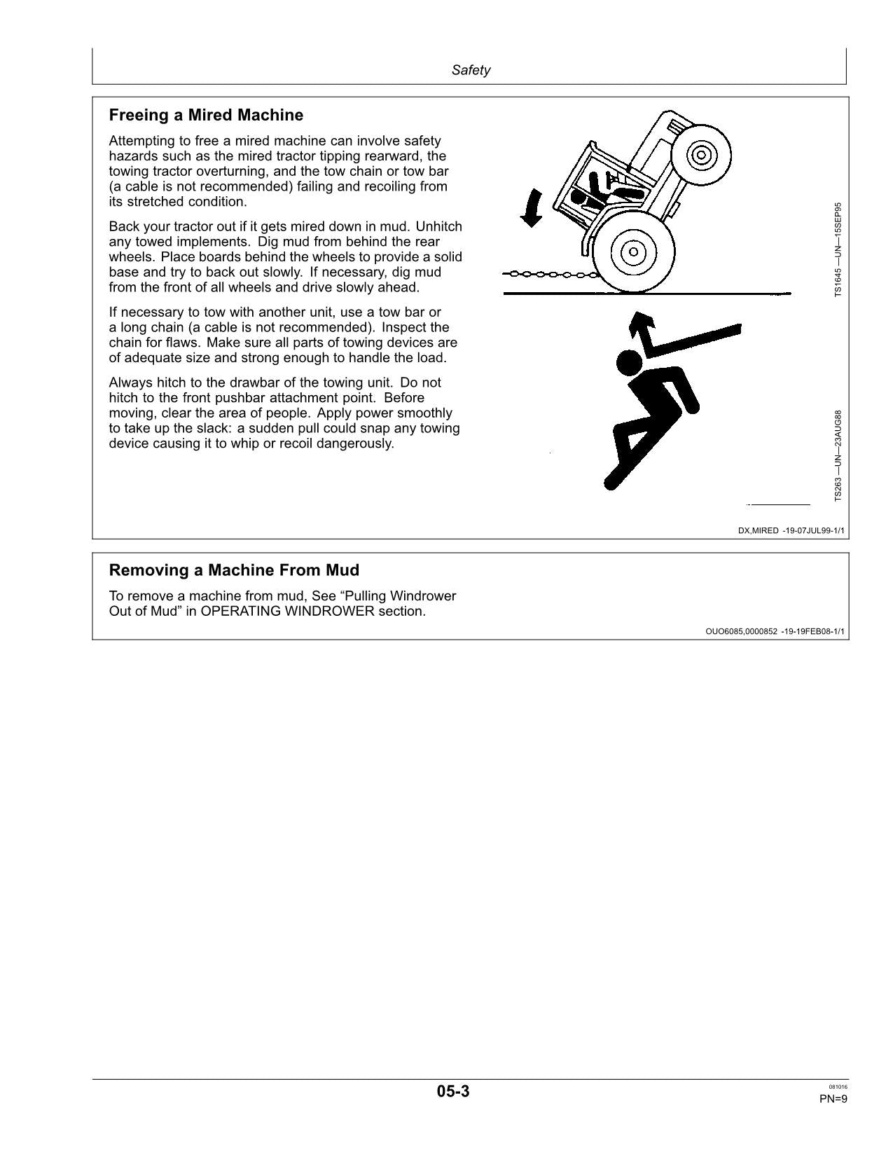 JOHN DEERE A400 WINDROWER OPERATORS MANUAL #3