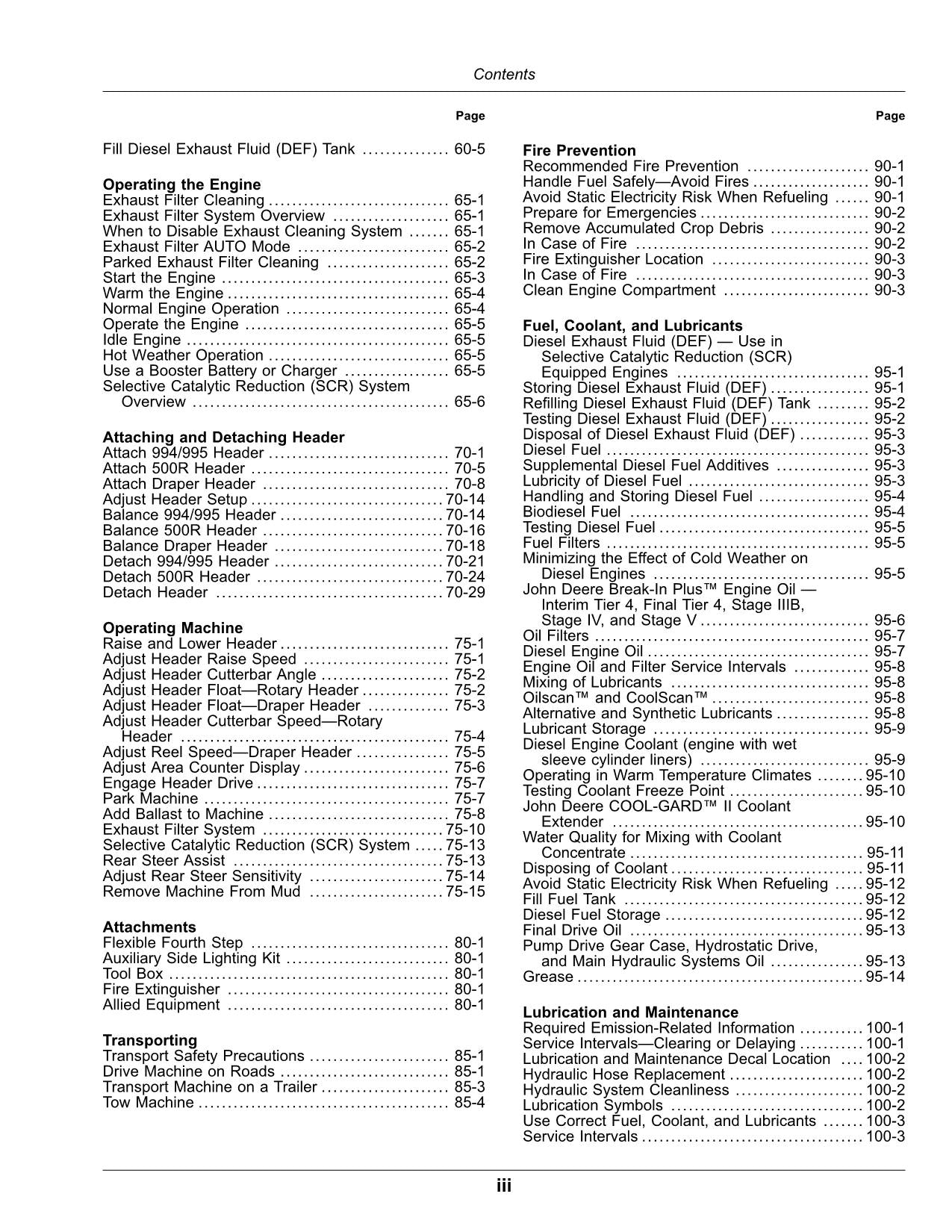 JOHN DEERE W260 WINDROWER OPERATORS MANUAL #4