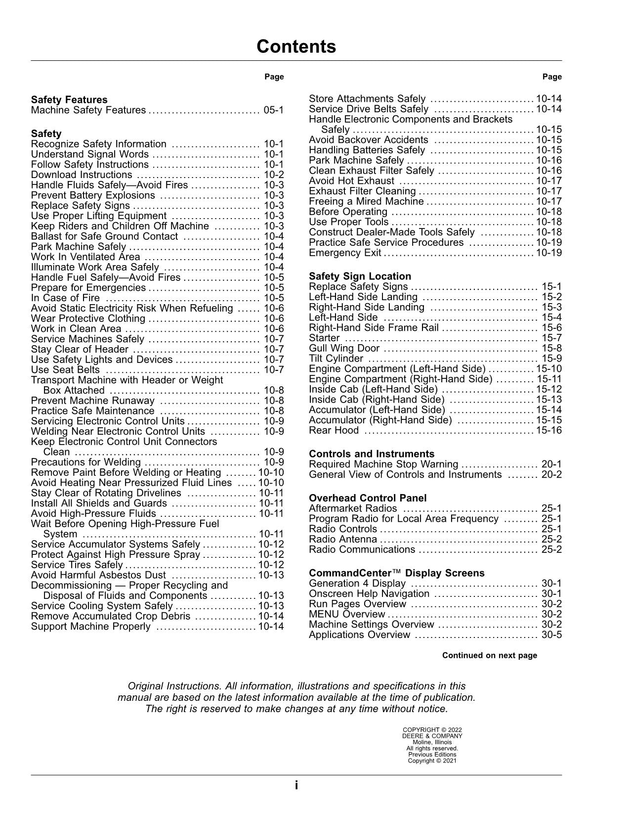 JOHN DEERE W200M W235M WINDROWER OPERATORS MANUAL #1