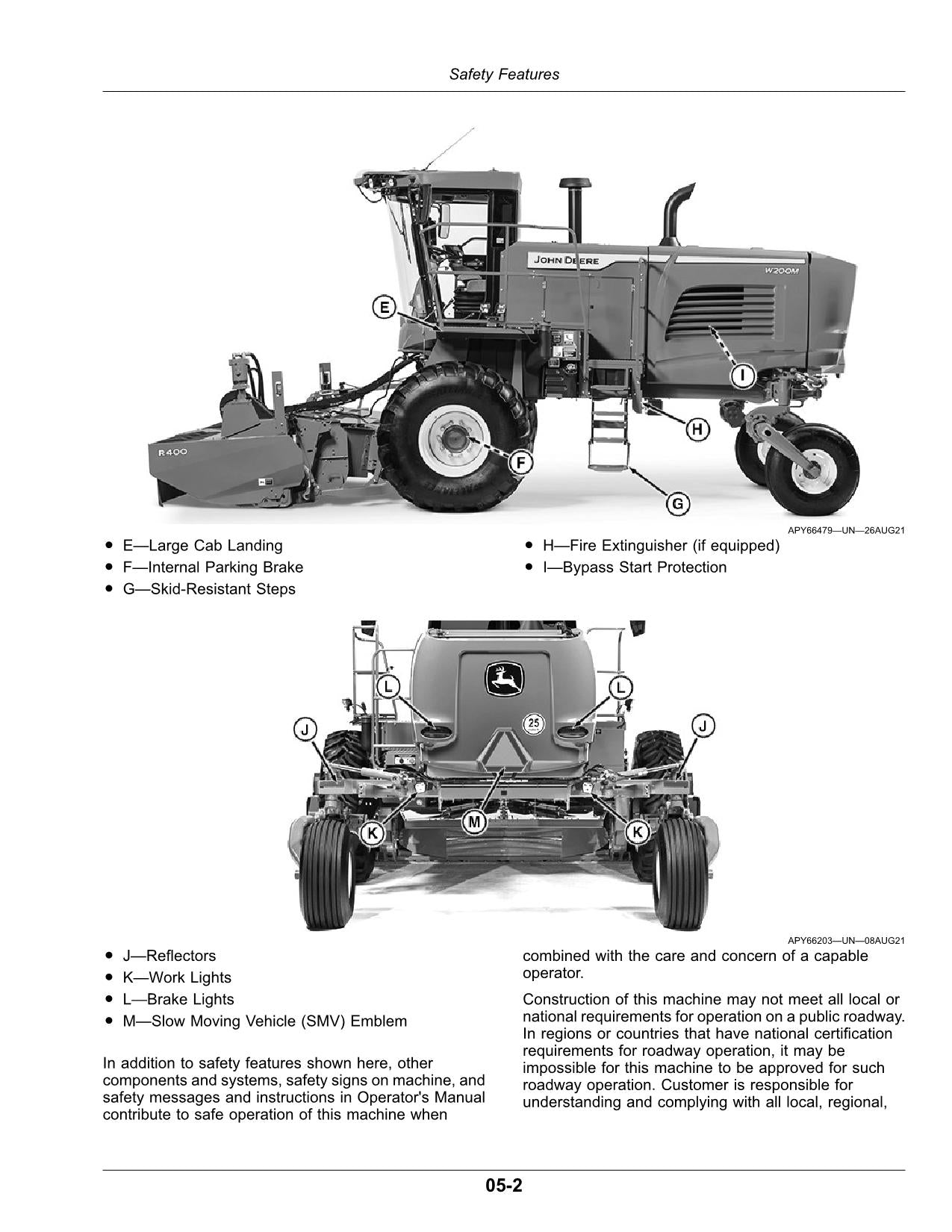 MANUEL D'UTILISATION DE L'ANDAILLEUSE JOHN DEERE W200M W235M #2