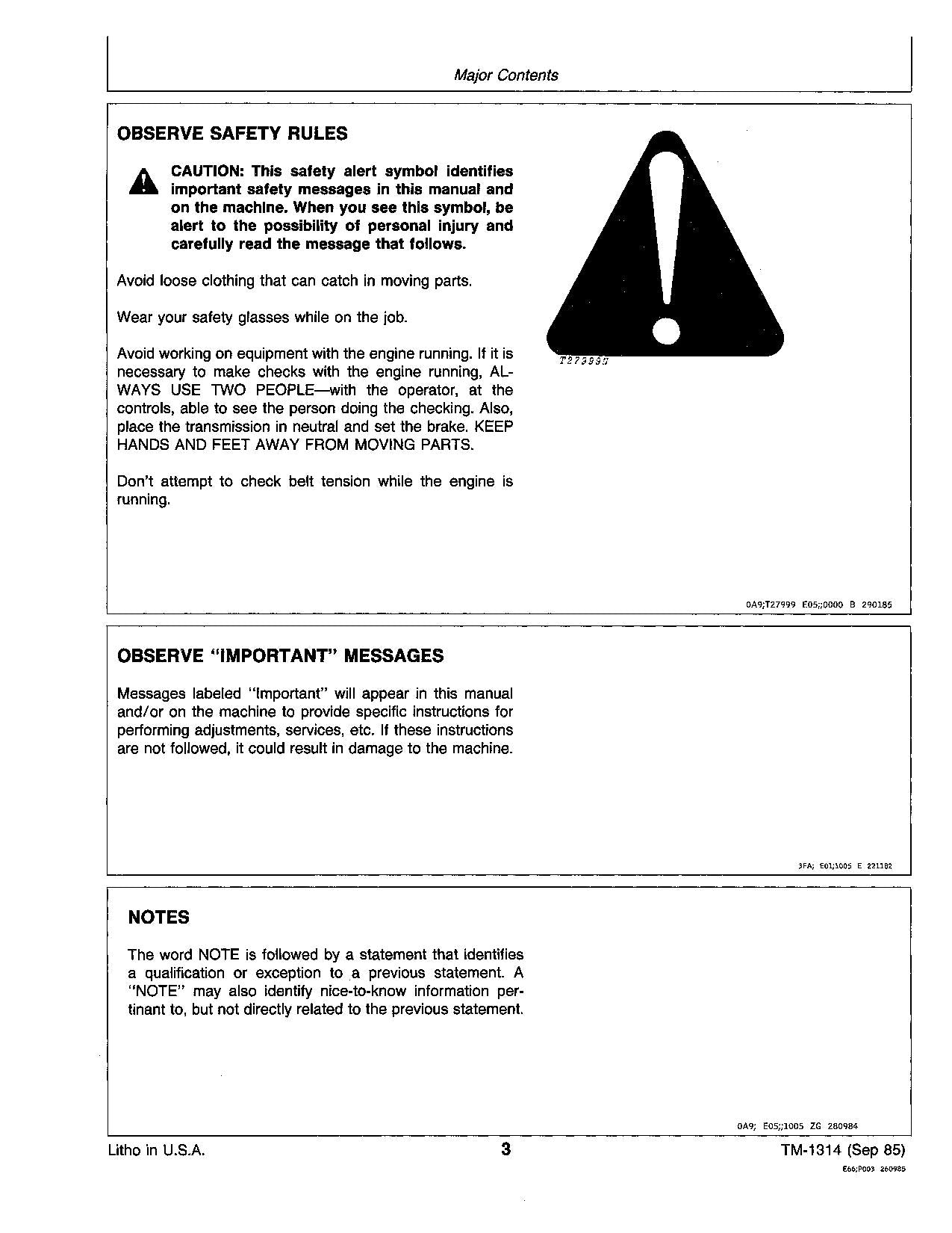 JOHN DEERE 3430 3830 WINDROWER SERVICE MANUAL