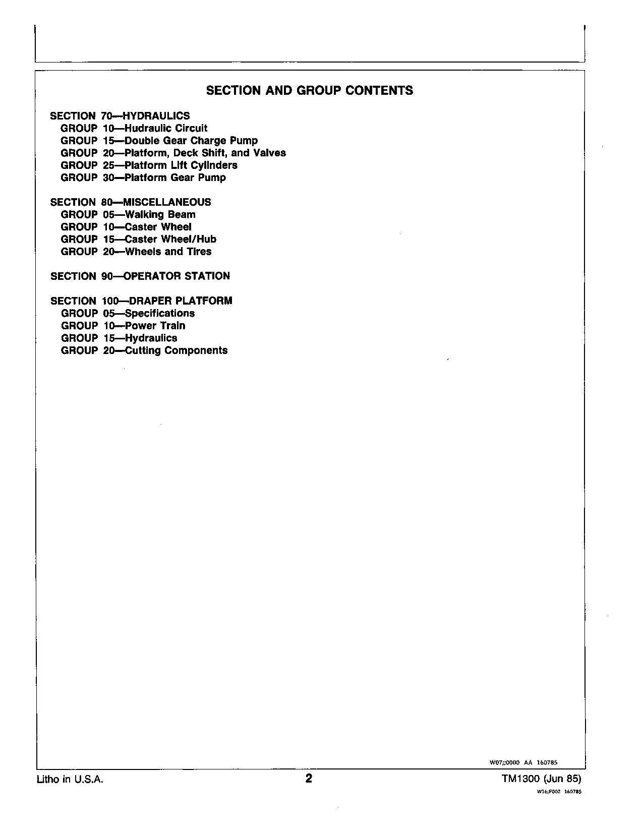 JOHN DEERE 2360 WINDROWER SERVICEHANDBUCH