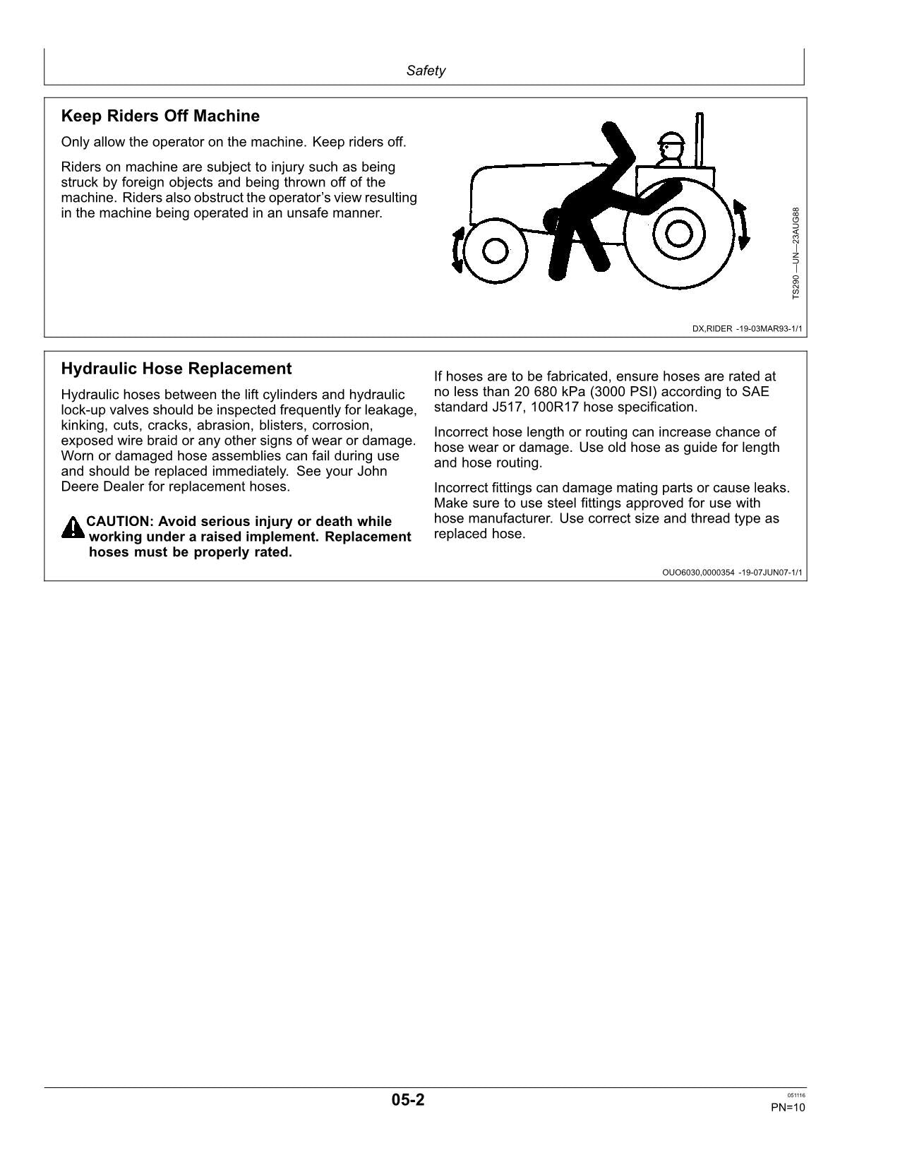 JOHN DEERE 1890  1895 AIR DRILL OPERATORS MANUAL