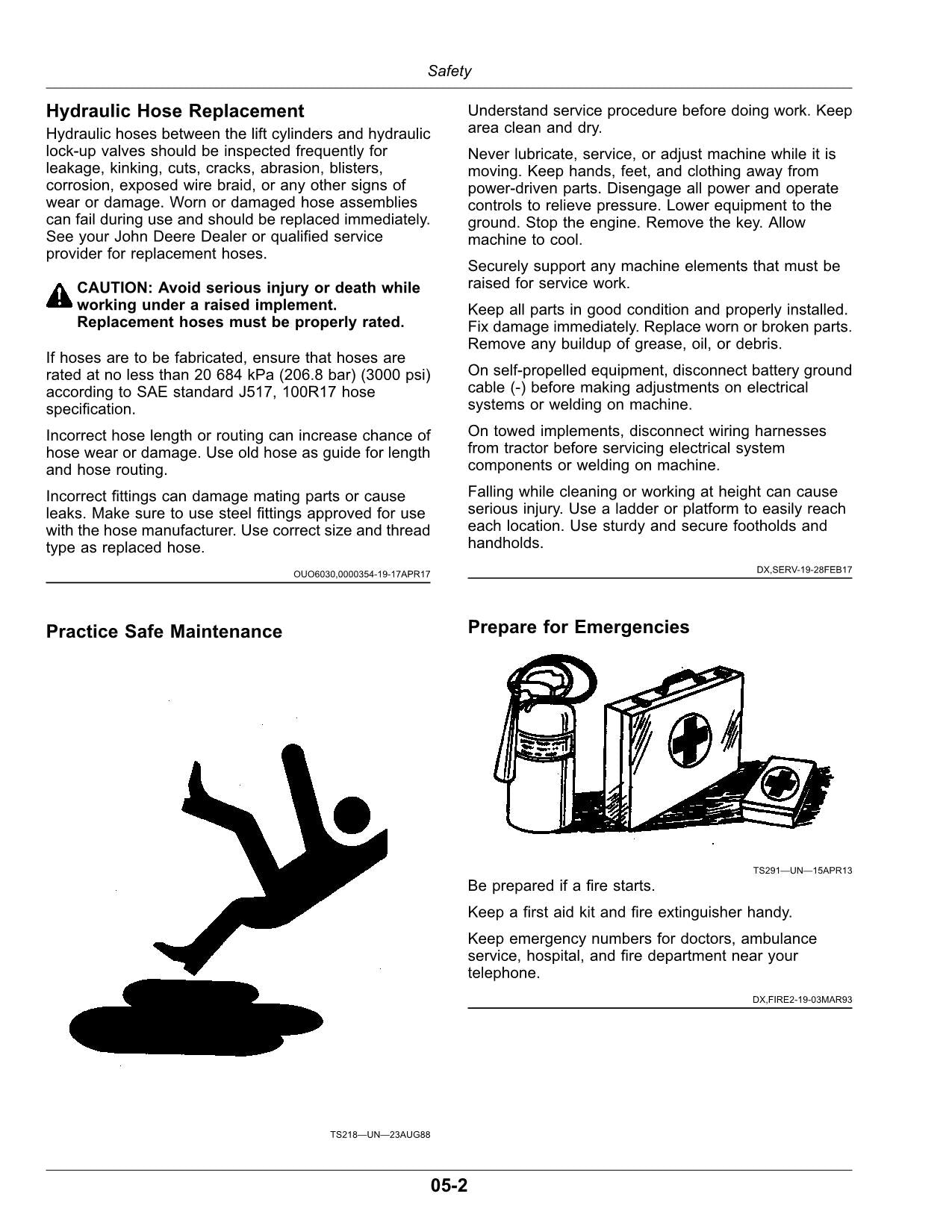 JOHN DEERE 1890 AIR DRILL OPERATORS MANUAL OMA120845