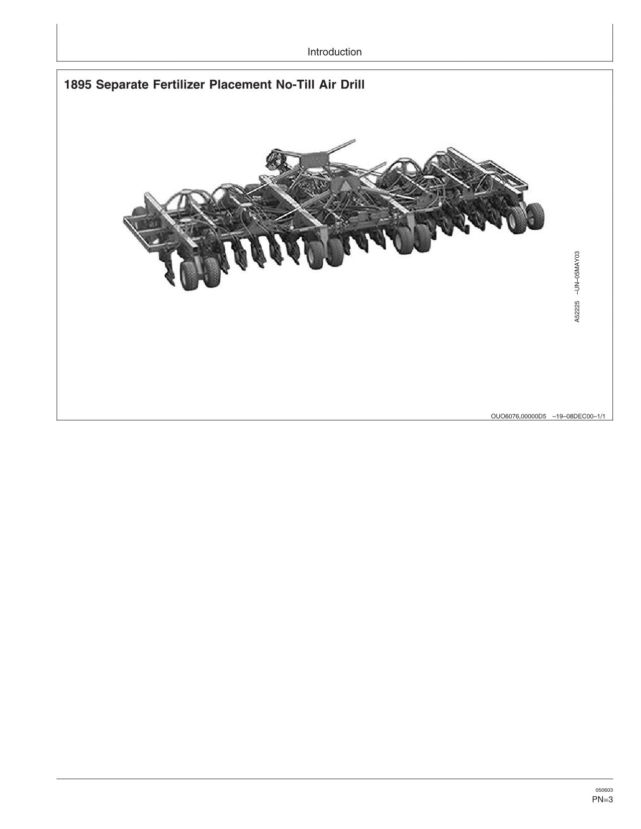 MANUEL D'UTILISATION DE LA PERCEUSE PNEUMATIQUE JOHN DEERE 1895 #2