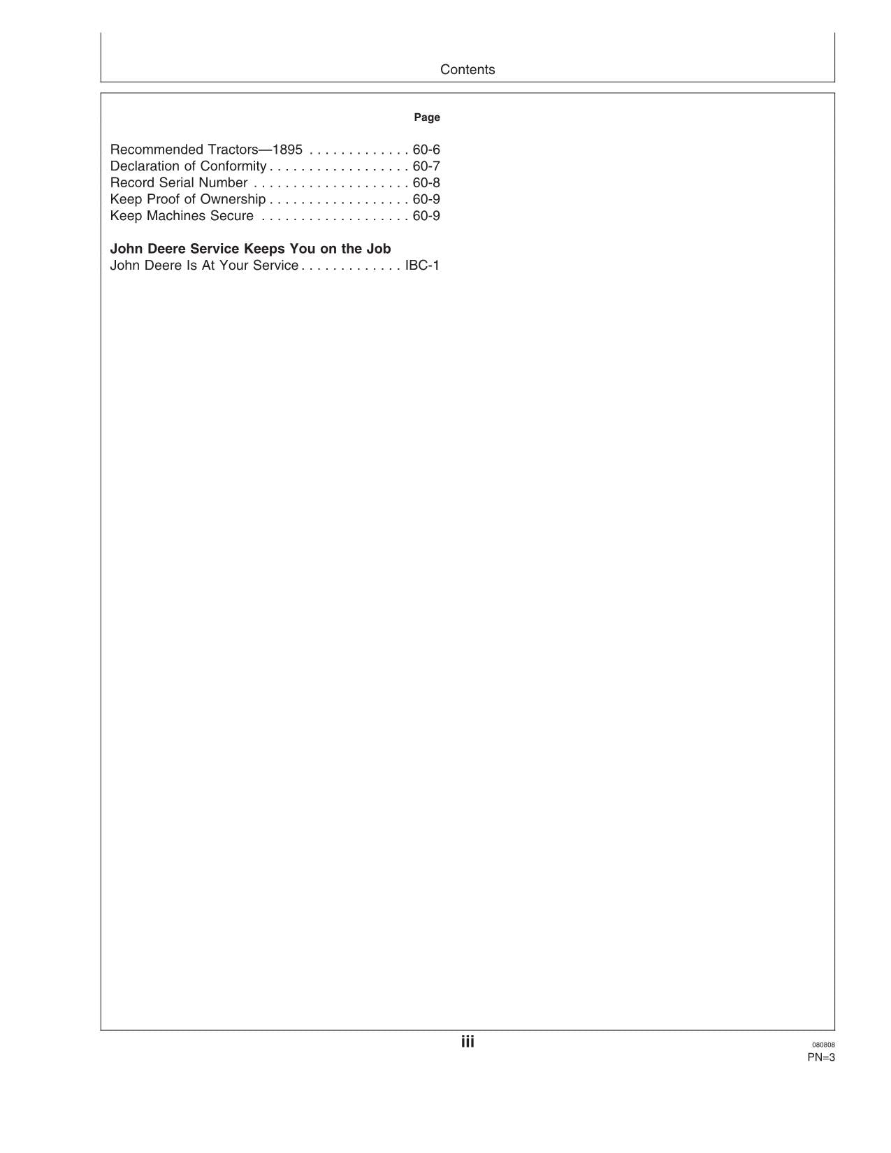 MANUEL D'UTILISATION DE LA PERCEUSE PNEUMATIQUE JOHN DEERE 1890 1895 #2