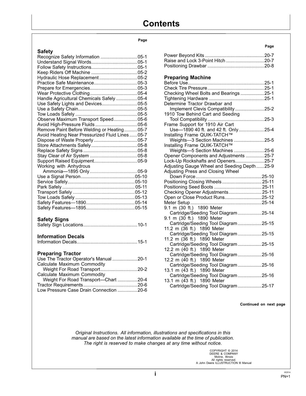 MANUEL D'UTILISATION DE LA PERCEUSE PNEUMATIQUE JOHN DEERE 1890 1895 #7