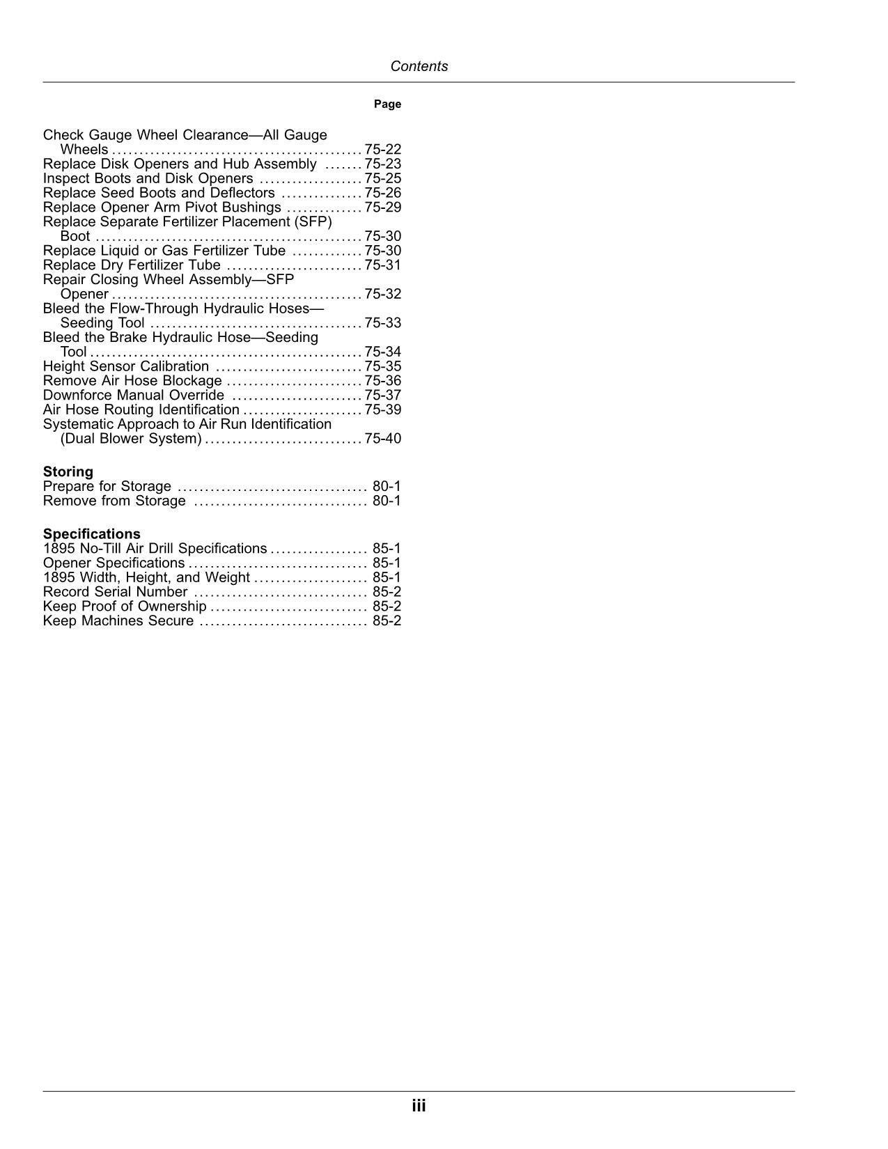 JOHN DEERE 1895 AIR DRILL OPERATORS MANUAL #4