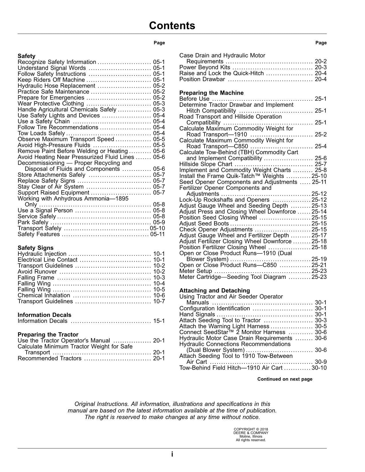 JOHN DEERE 1895 AIR DRILL OPERATORS MANUAL #4