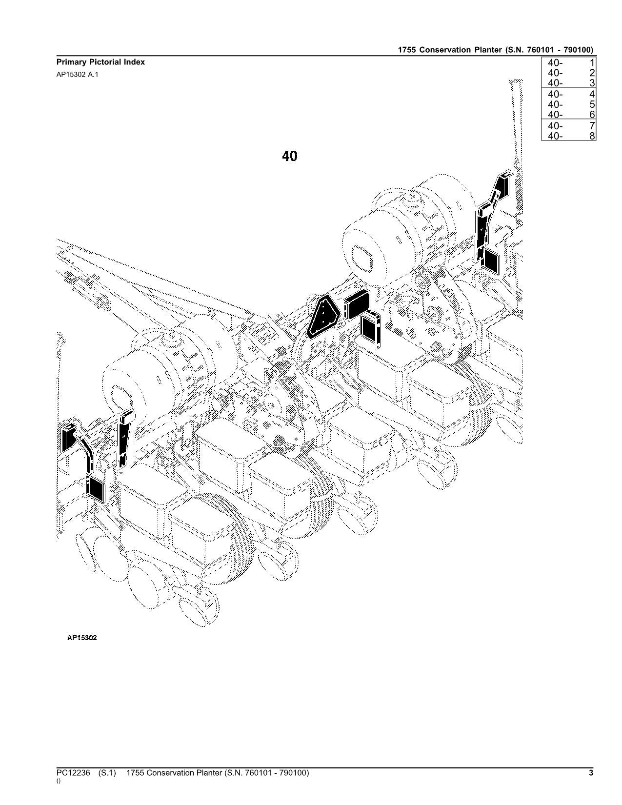 MANUEL DU CATALOGUE DES PIÈCES DU SEMOIR JOHN DEERE 1755