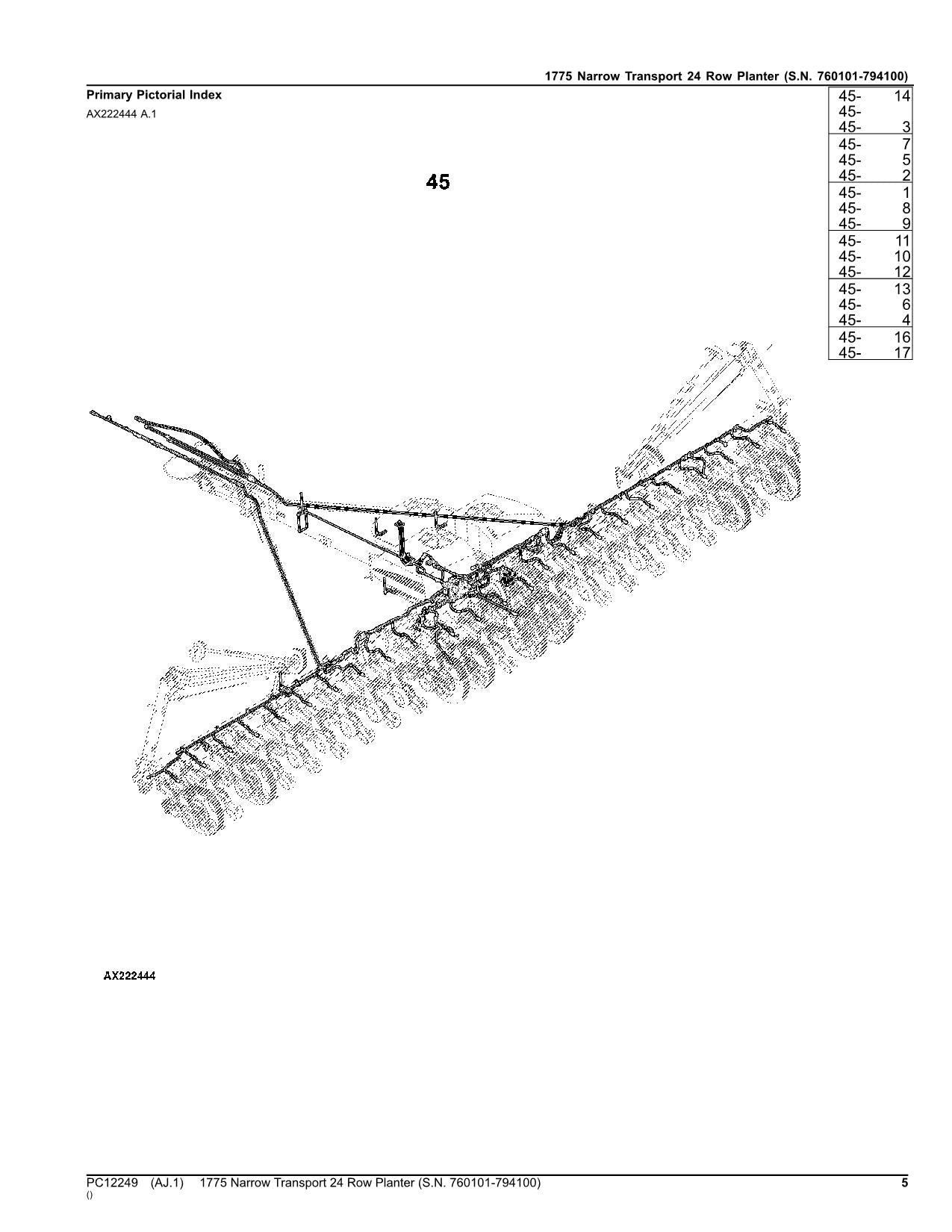 MANUEL DU CATALOGUE DES PIÈCES DU SEMOIR JOHN DEERE 1775 #4