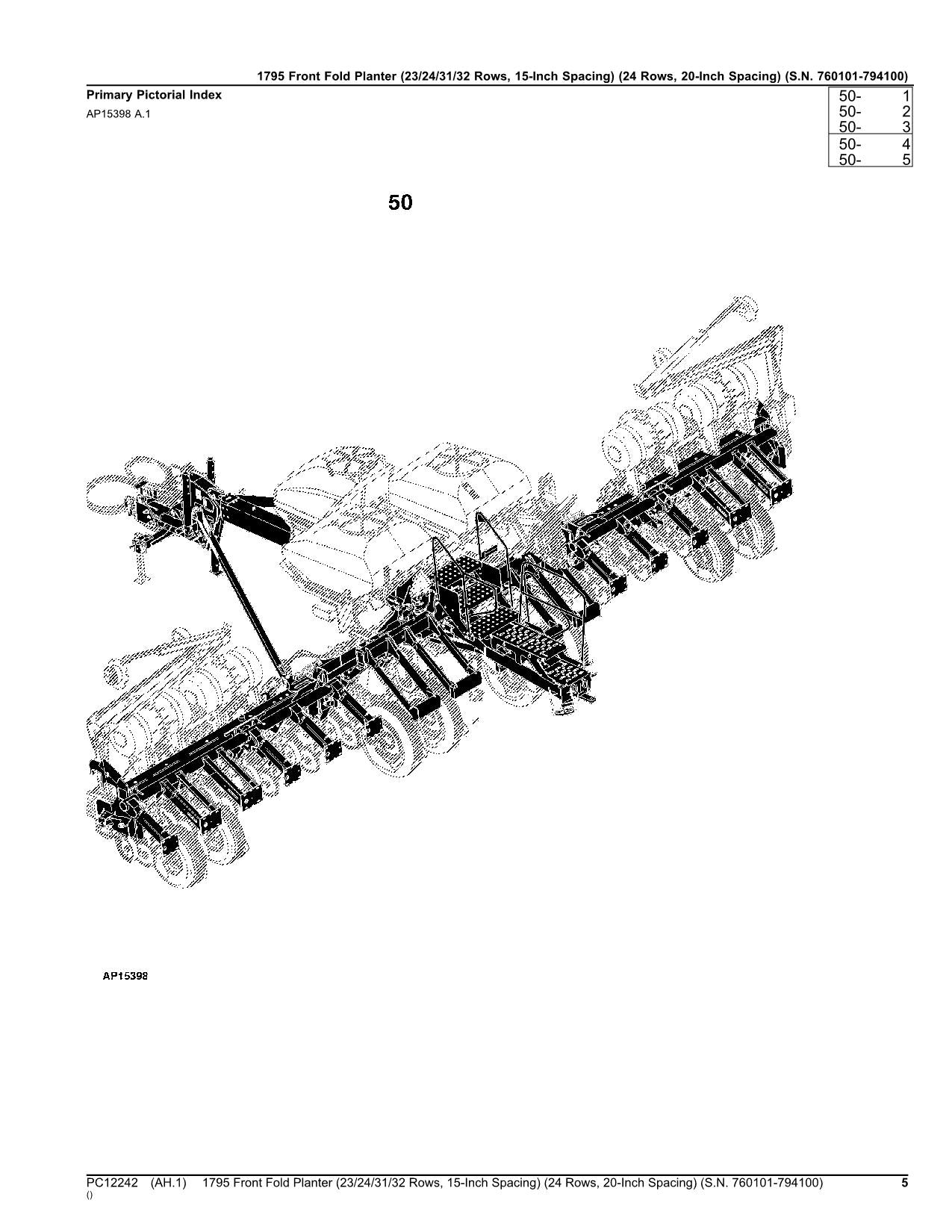 MANUEL DU CATALOGUE DES PIÈCES DU SEMOIR JOHN DEERE 1795