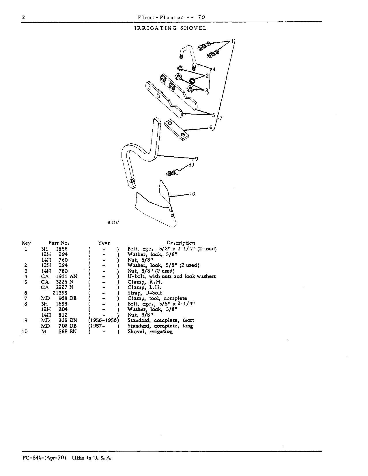 MANUEL DU CATALOGUE DES PIÈCES DU SEMOIR JOHN DEERE 70