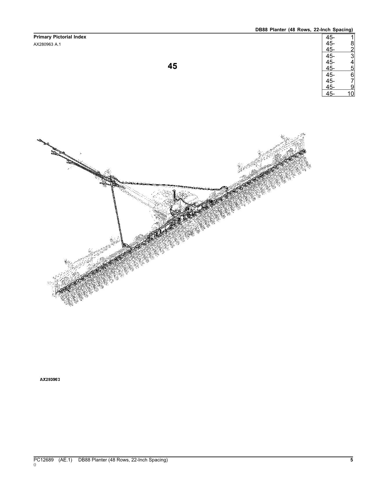 MANUEL DU CATALOGUE DES PIÈCES DU SEMOIR JOHN DEERE DB88