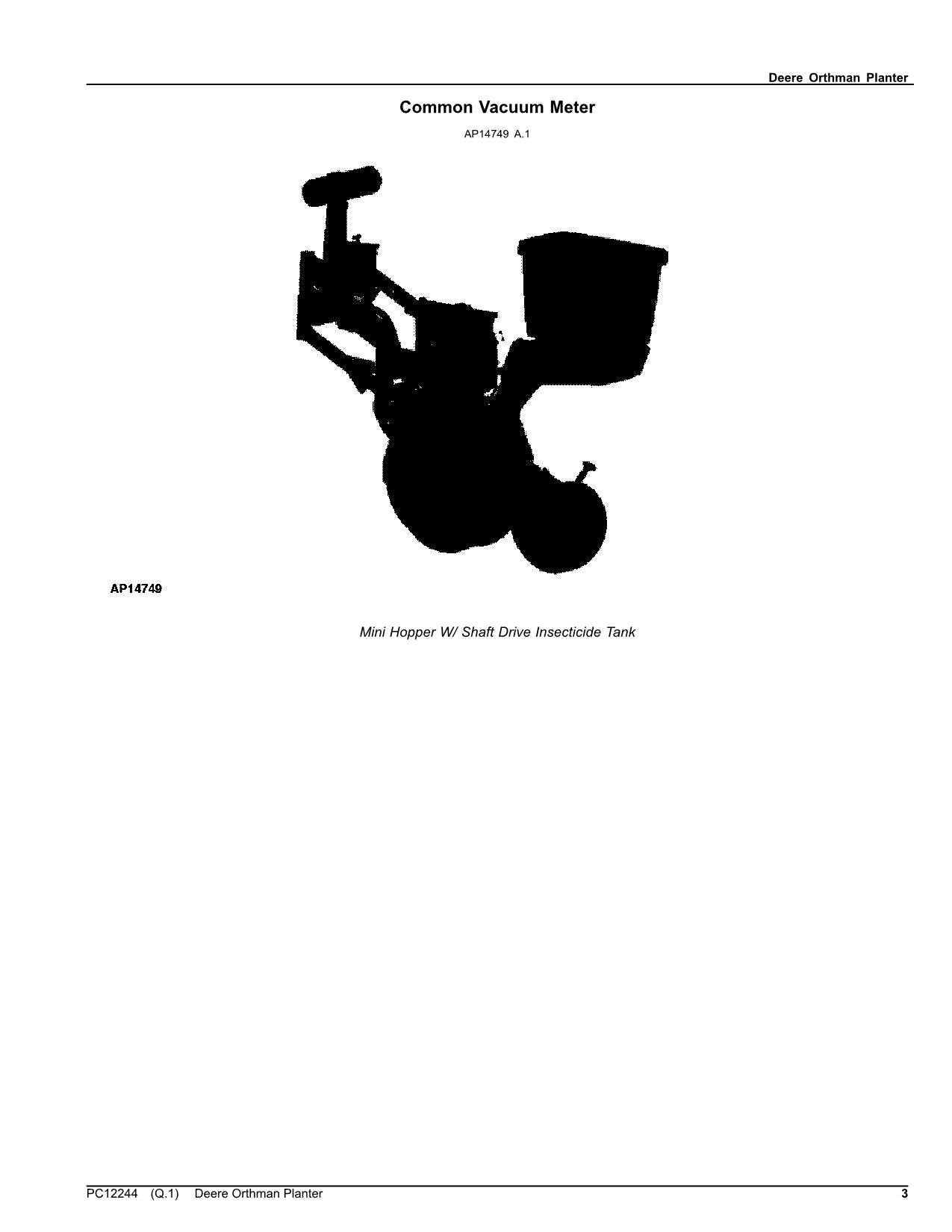 JOHN DEERE DR12 DR16 DR18 DR24 PFLANZMASCHINEN-TEILEKATALOGHANDBUCH #1