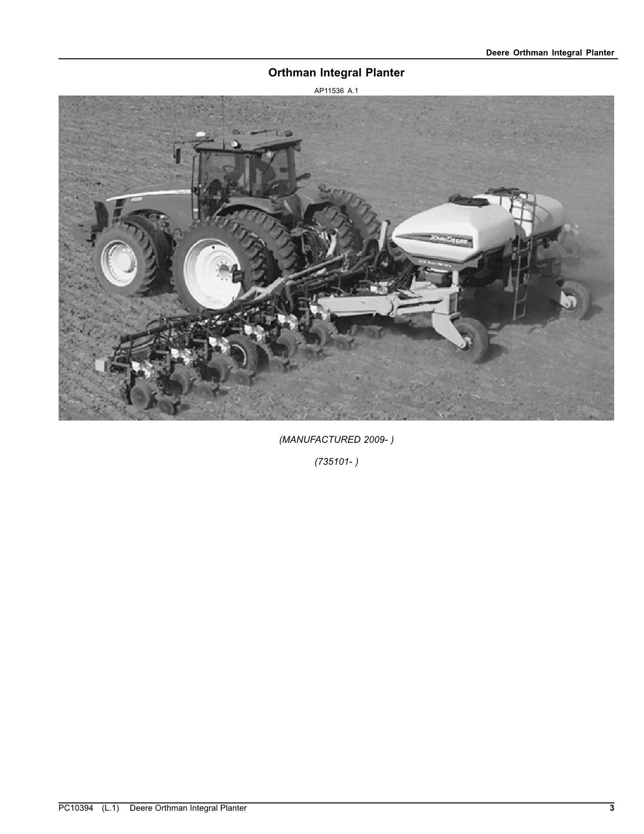 MANUEL DU CATALOGUE DES PIÈCES DE RECHANGE POUR SEMOIR JOHN DEERE DR12 DR16 DR18 DR24 #2