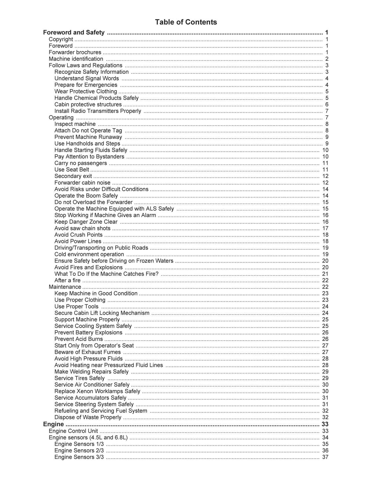 JOHN DEERE CTL FORWARDER REPAIR SERVICE TECHNICAL MANUAL F074265