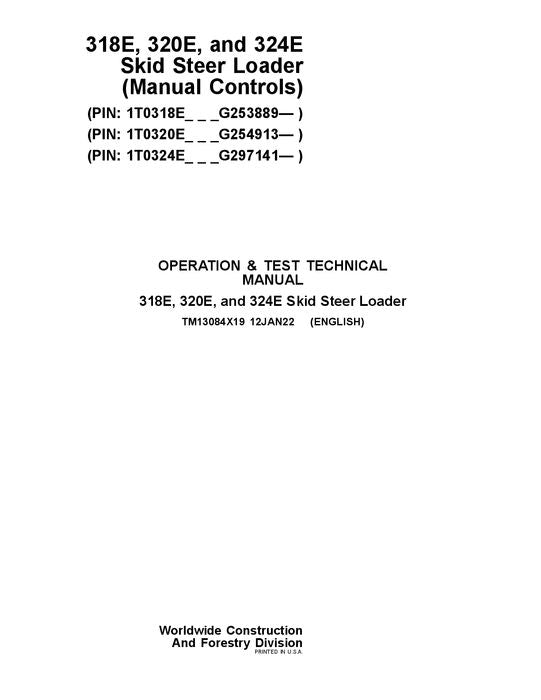 JOHN DEERE 318E 320E 324E KOMPAKTLADER - BETRIEBSTEUERUNG - SERVICEHANDBUCH TM13084X19