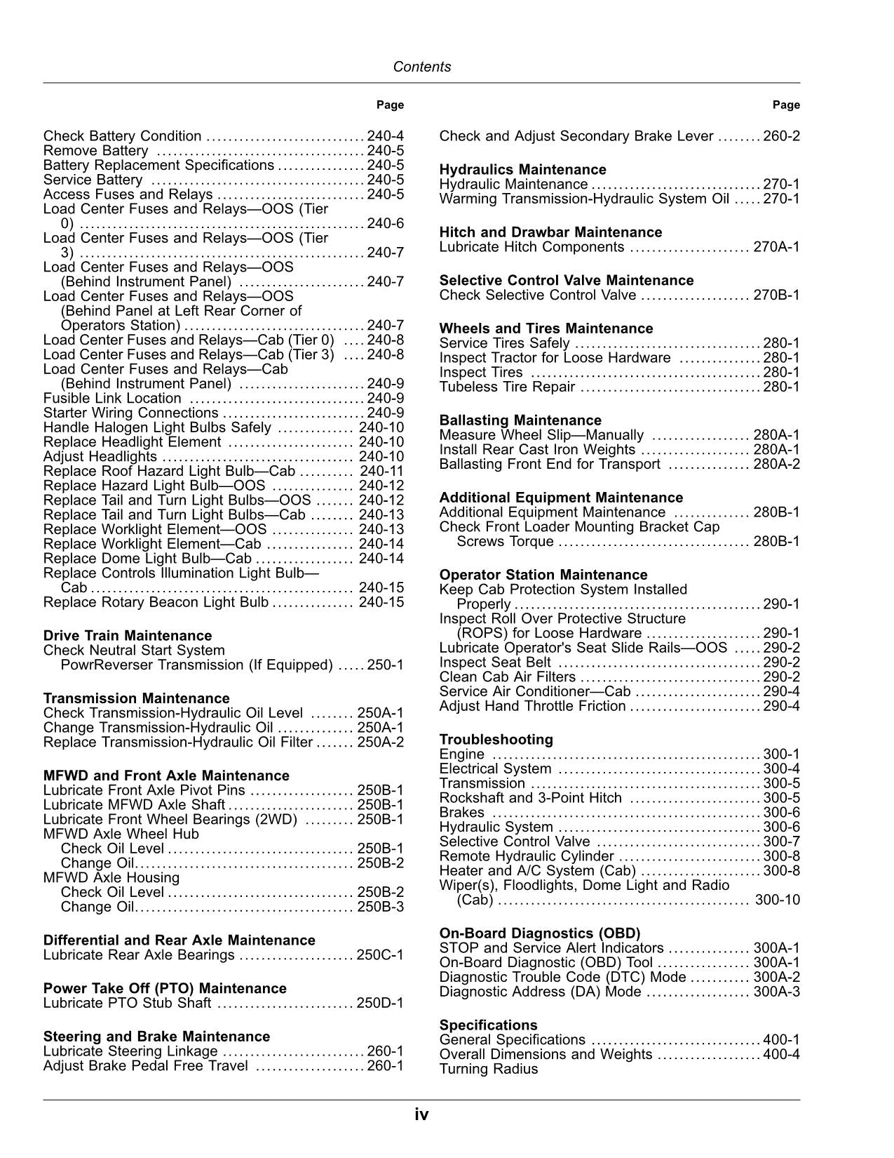 JOHN DEERE 6100D 6110D 6115D 6125D 6130D TRACTOR OPERATORS MANUAL AUSTRALIA