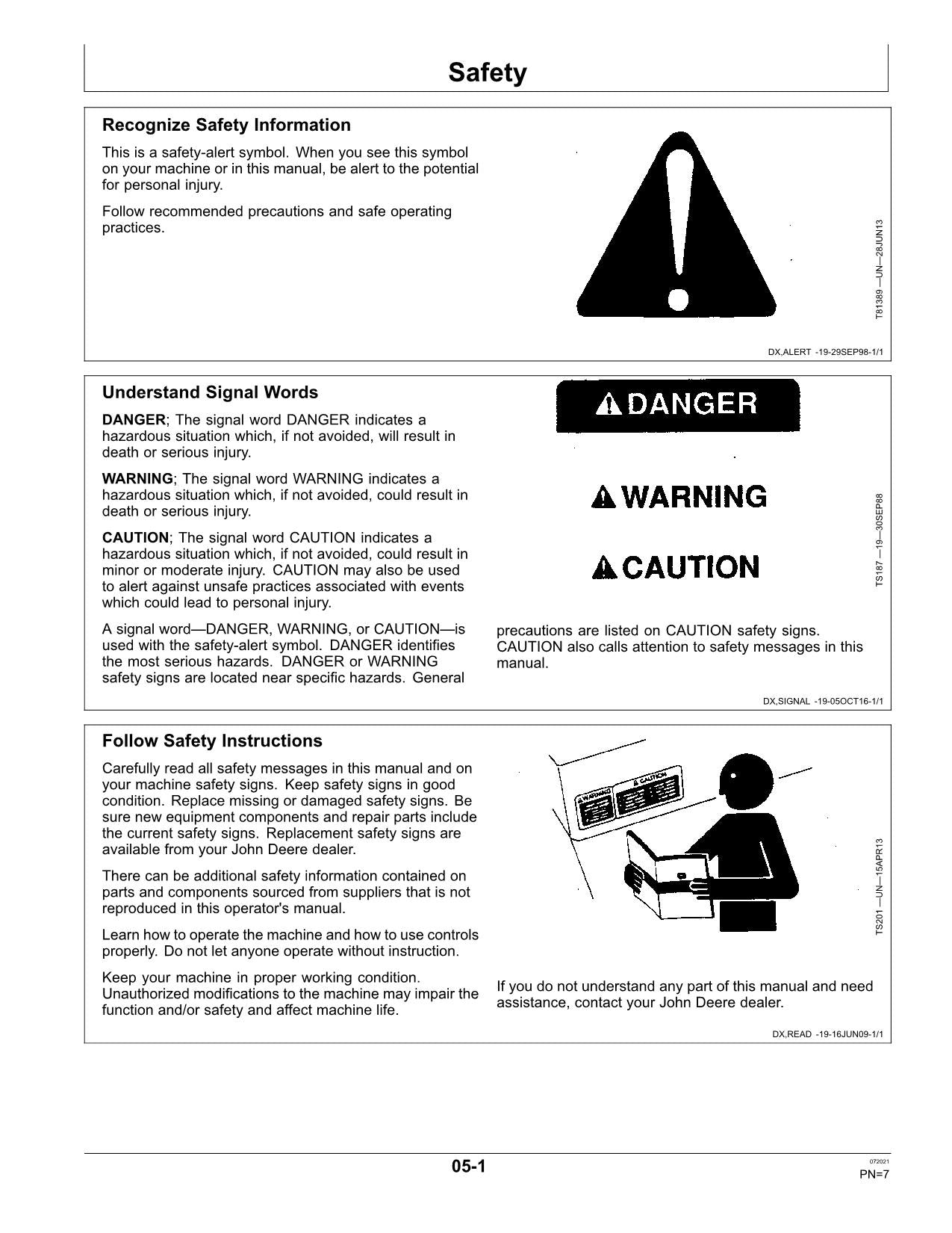 JOHN DEERE 5050E TRACTOR OPERATORS MANUAL AUSTRALIA