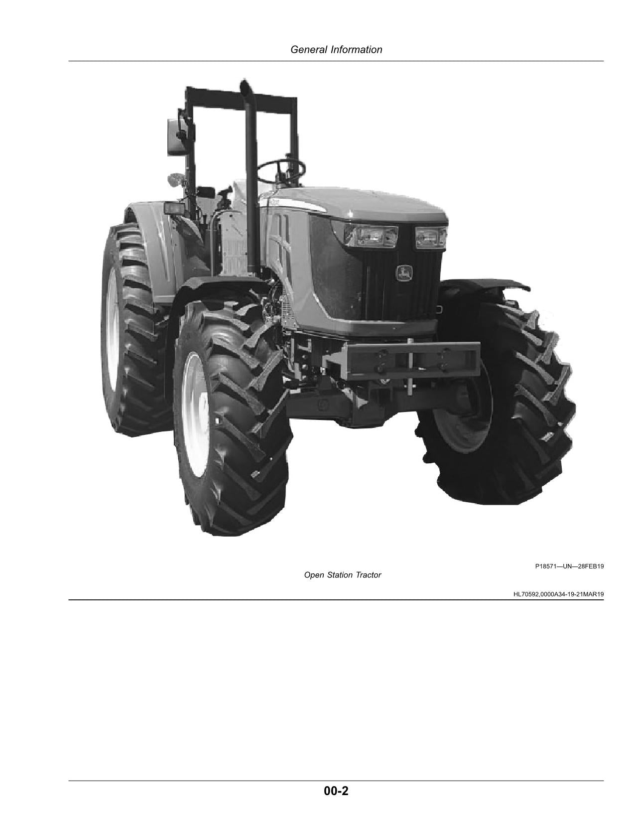 MANUEL D'UTILISATION DU TRACTEUR JOHN DEERE 6110E 6100E 6125E 6115E 6130E AUSTRALIE