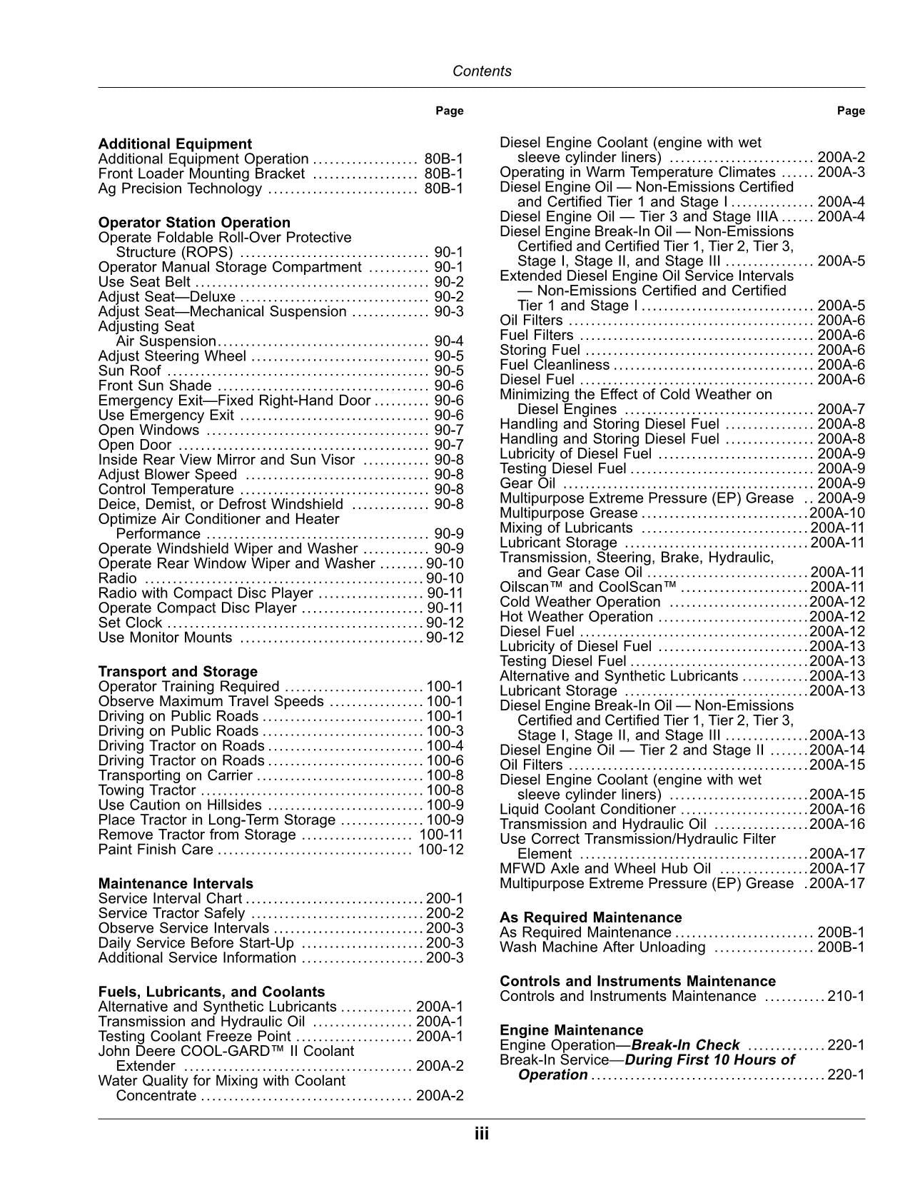 JOHN DEERE 6110E 6100E 6125E 6115E 6130E TRACTOR OPERATORS MANUAL AUSTRALIA