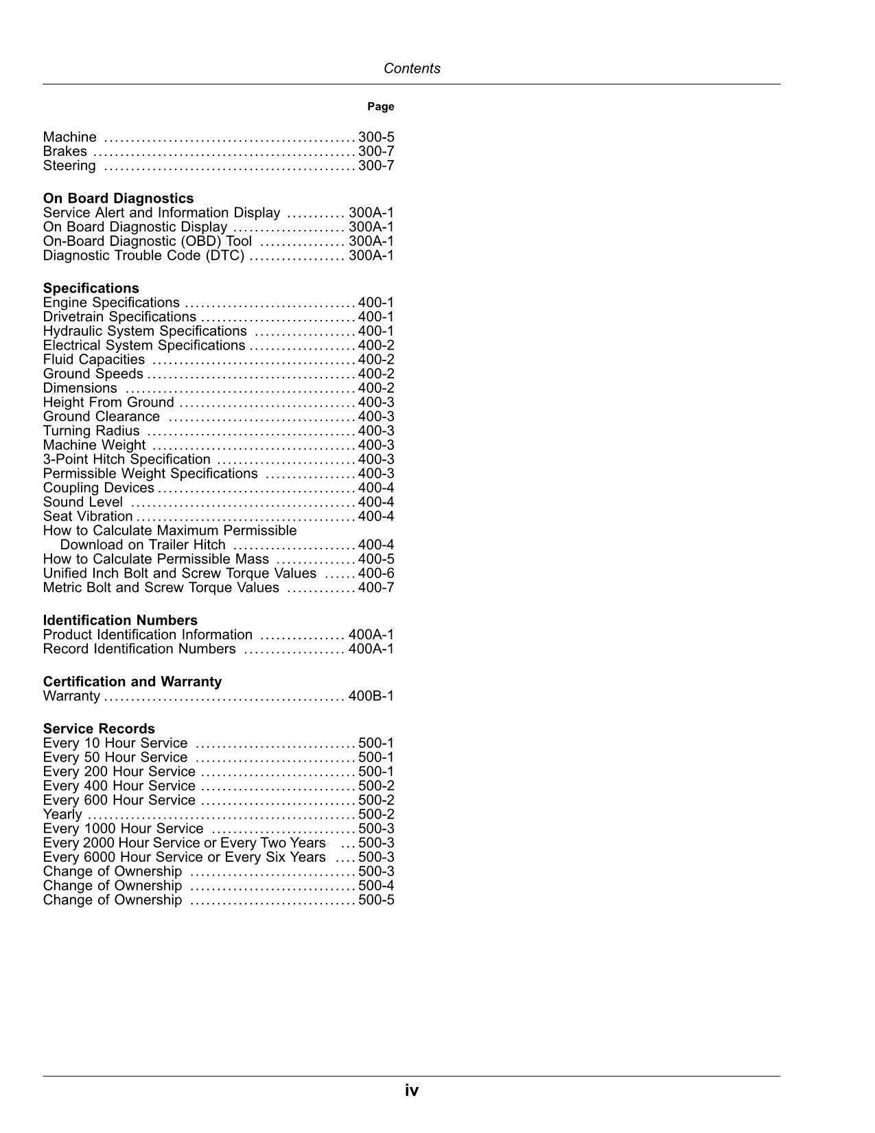 JOHN DEERE 2032R 2038R TRAKTOR-BETRIEBSHANDBUCH AUSTRALIEN