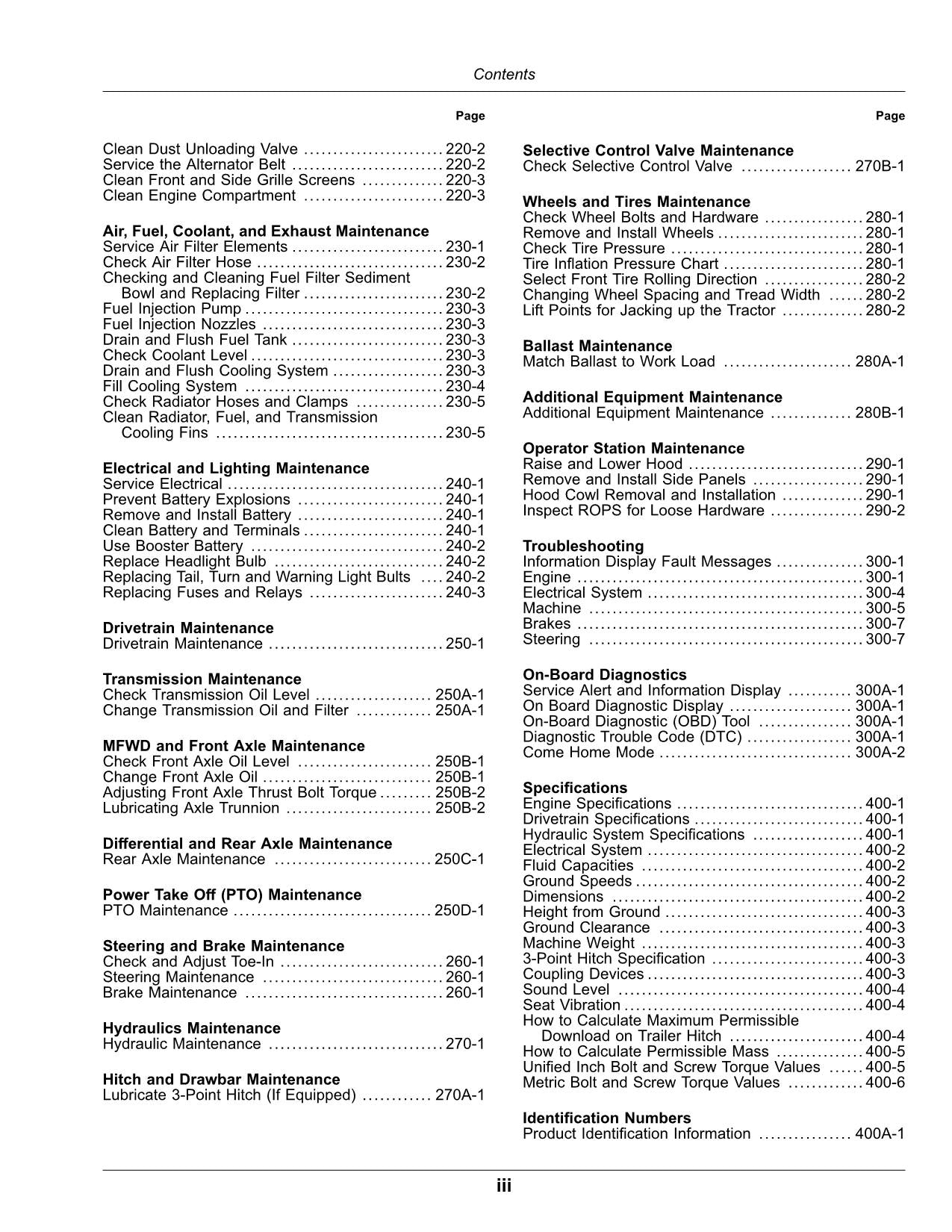 JOHN DEERE 3025E 3038E TRACTOR OPERATORS MANUAL AUSTRALIA