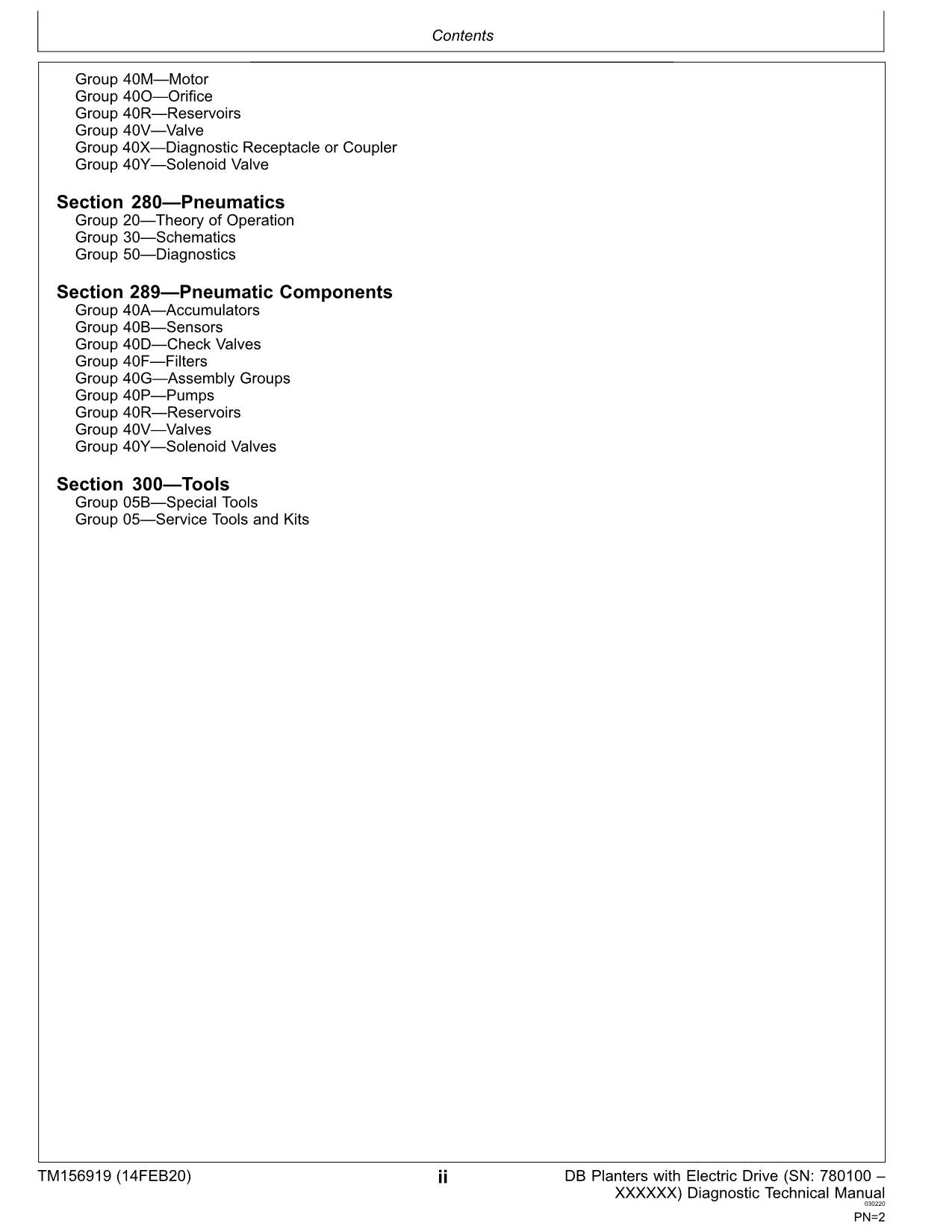 JONH DEERE DB80 DB88 DB90 DB44 DB66 PLANTER DIAGNOSE SERVICEHANDBUCH TM156919